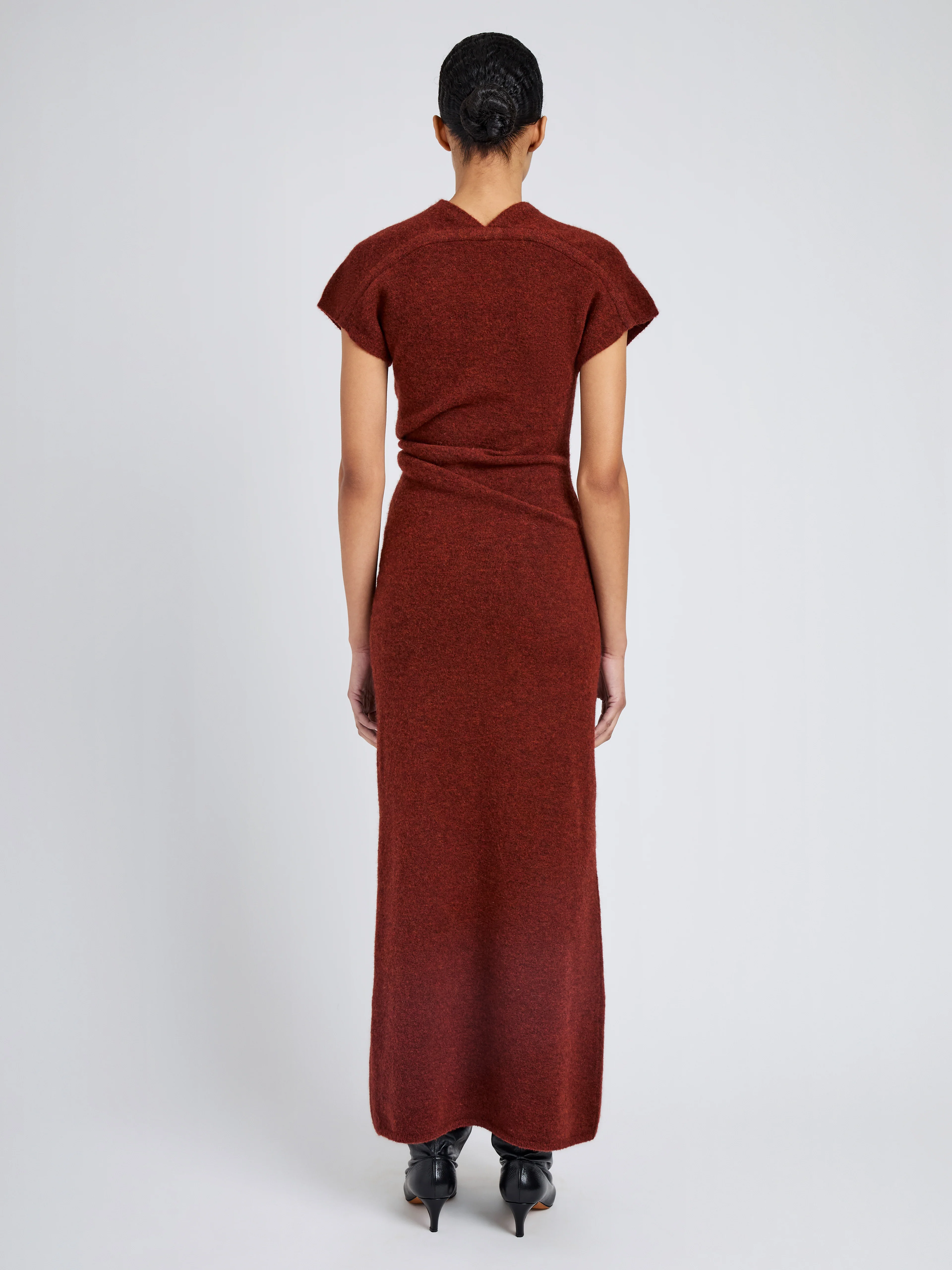 Abie Dress in Clean Boiled Wool - Image 4
