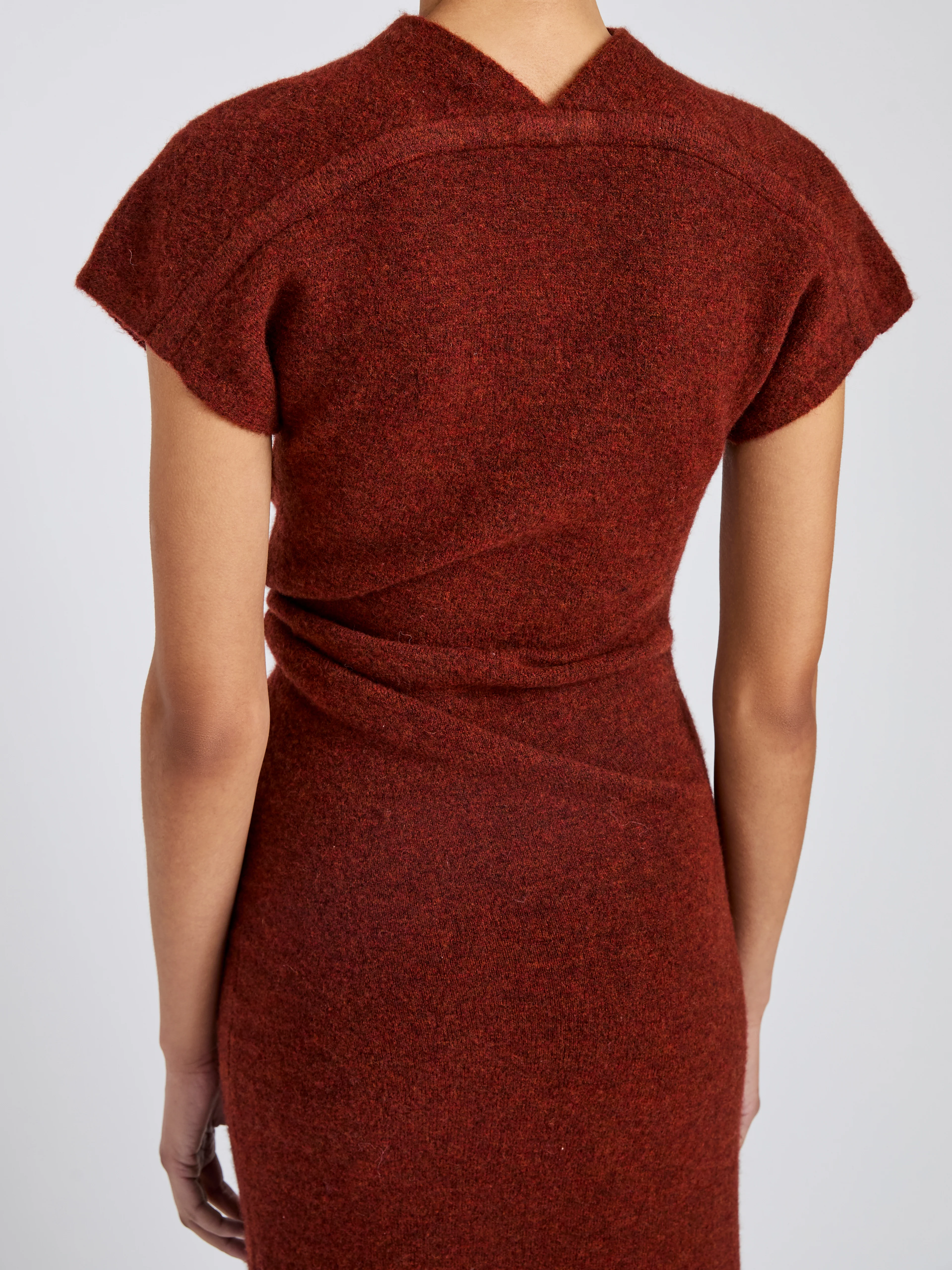 Abie Dress in Clean Boiled Wool - Image 5