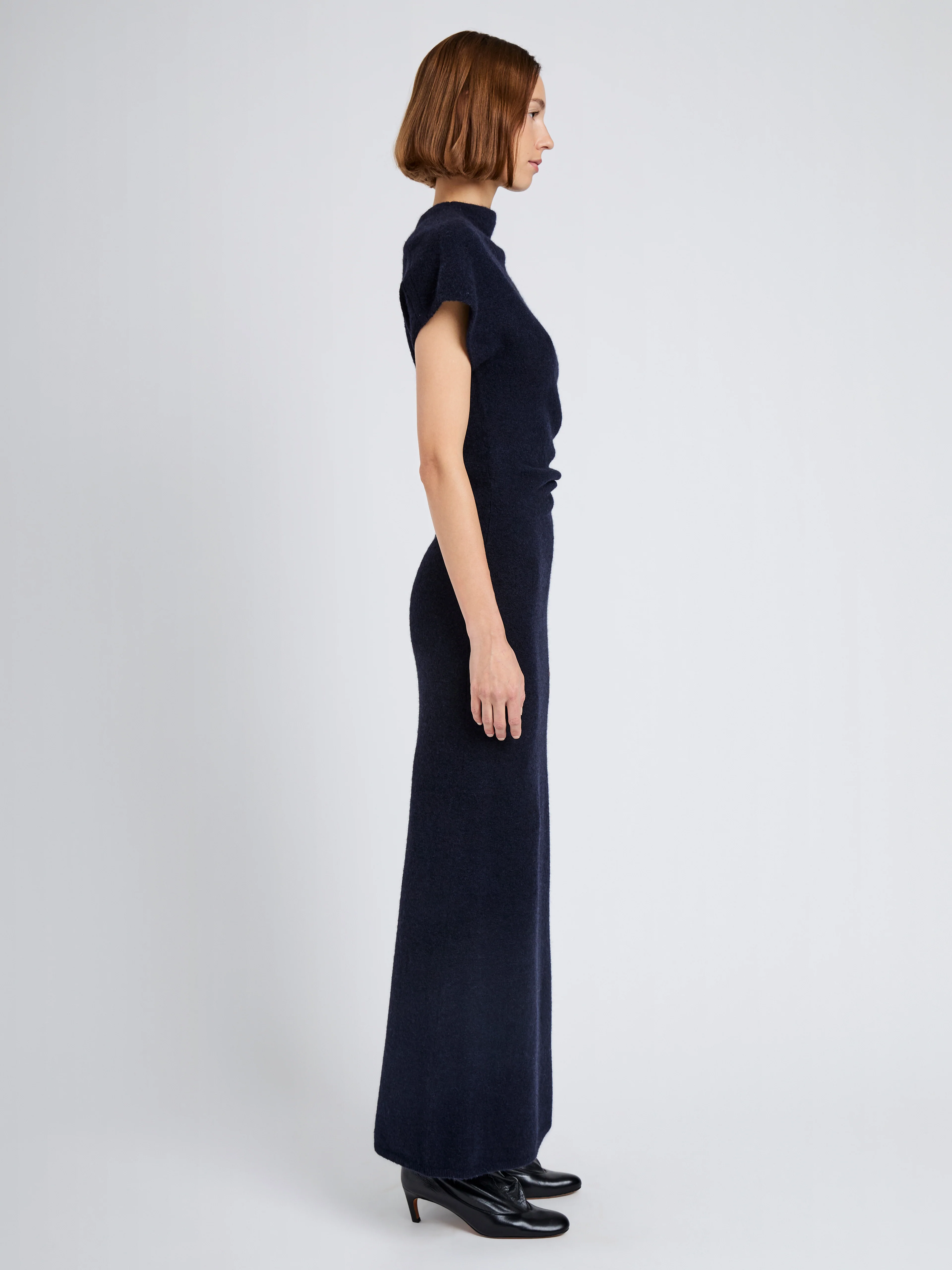 Abie Dress in Clean Boiled Wool - Image 3