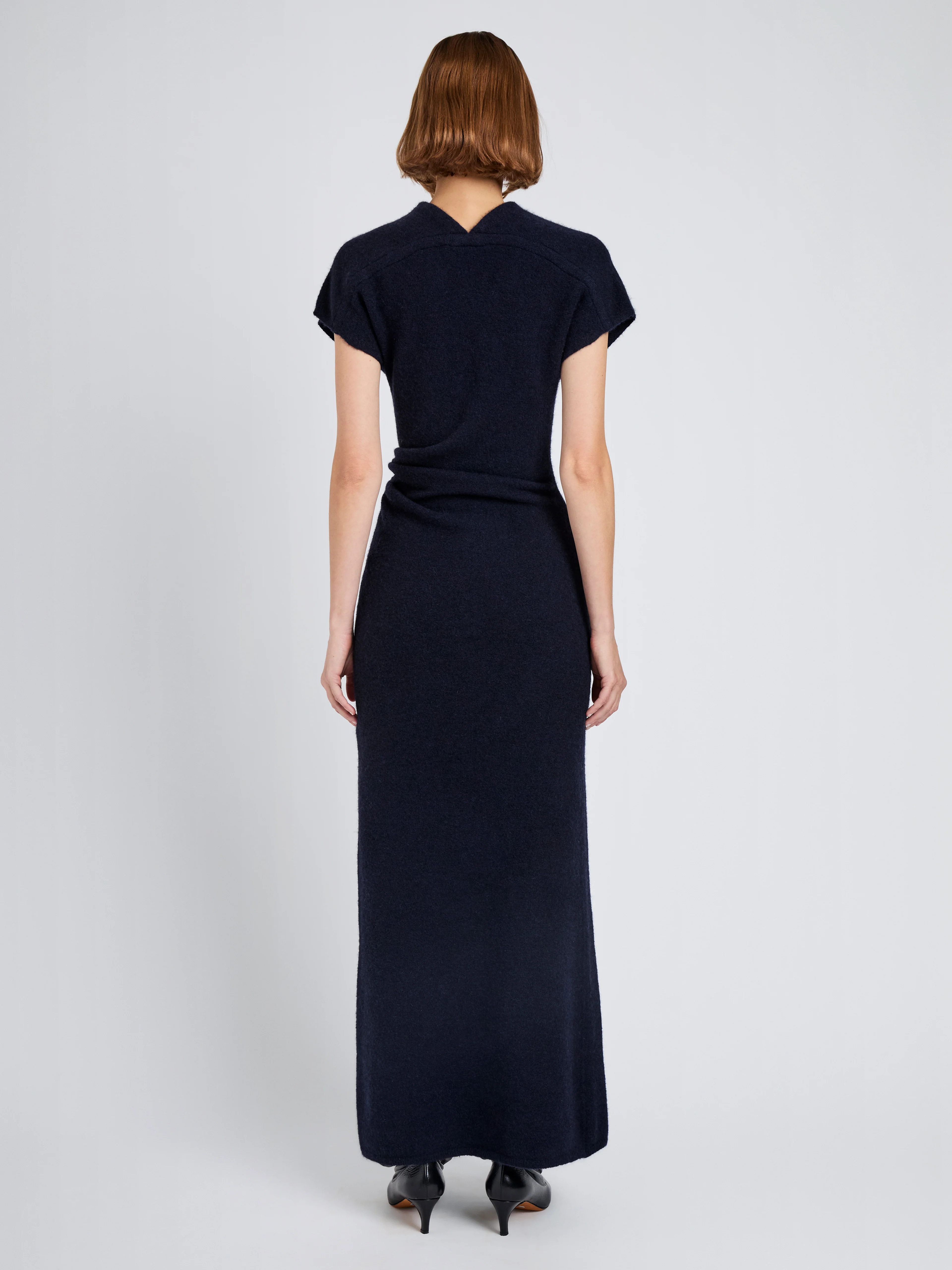 Abie Dress in Clean Boiled Wool - Image 4