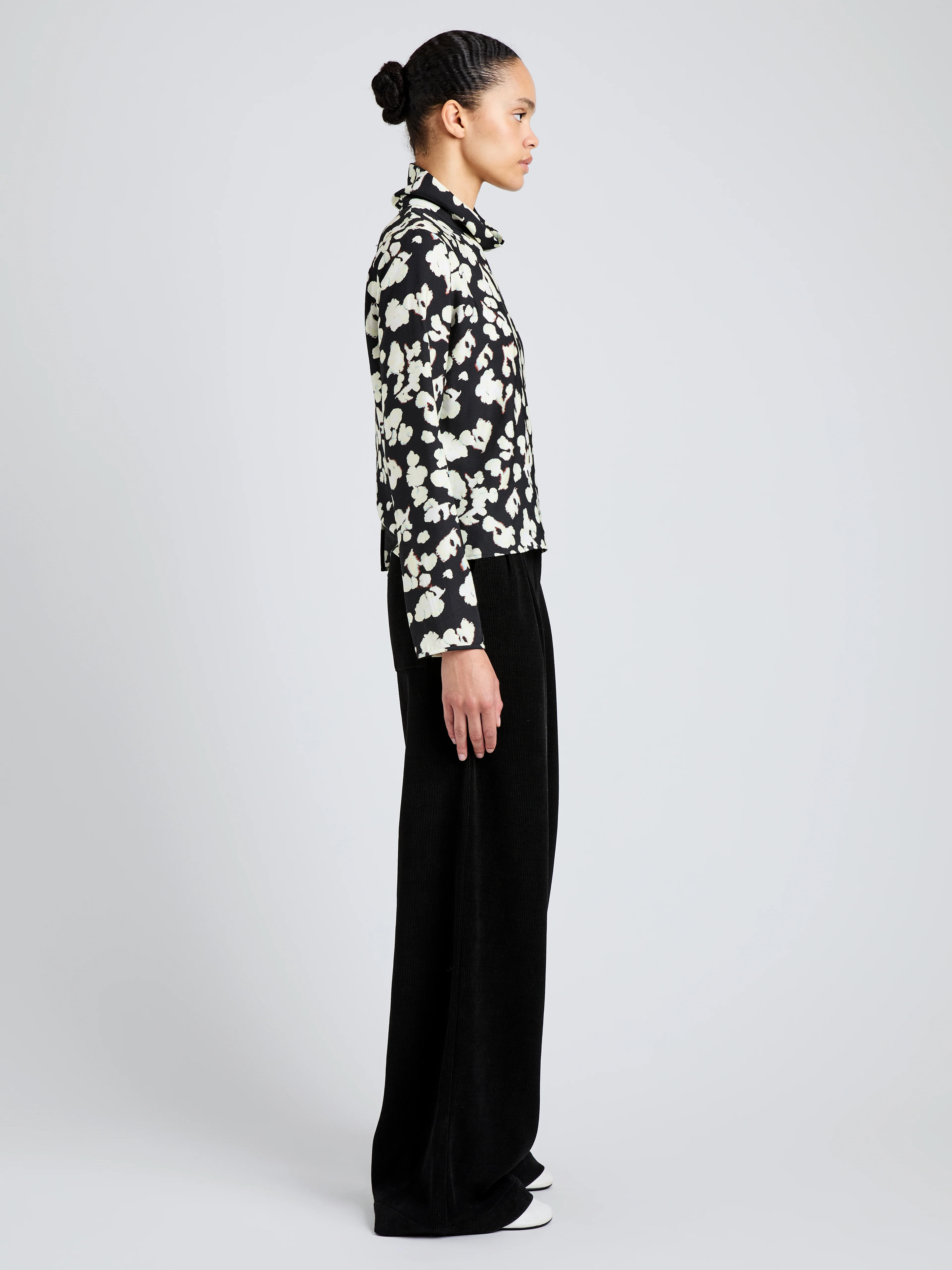 Ansel Top in Printed Soft Twill - Image 4