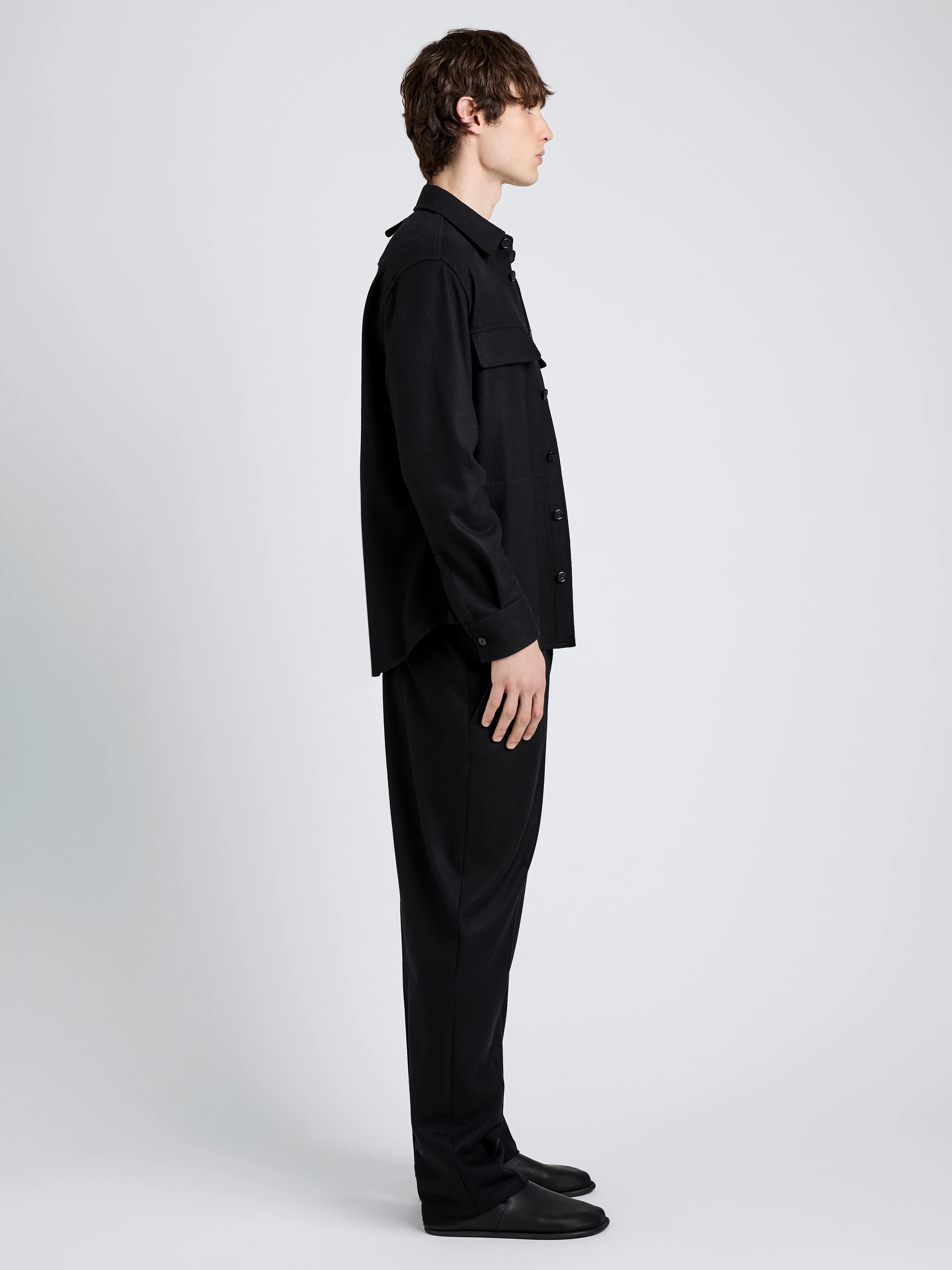 Beni Shirt in Jersey Flannel - Image 4