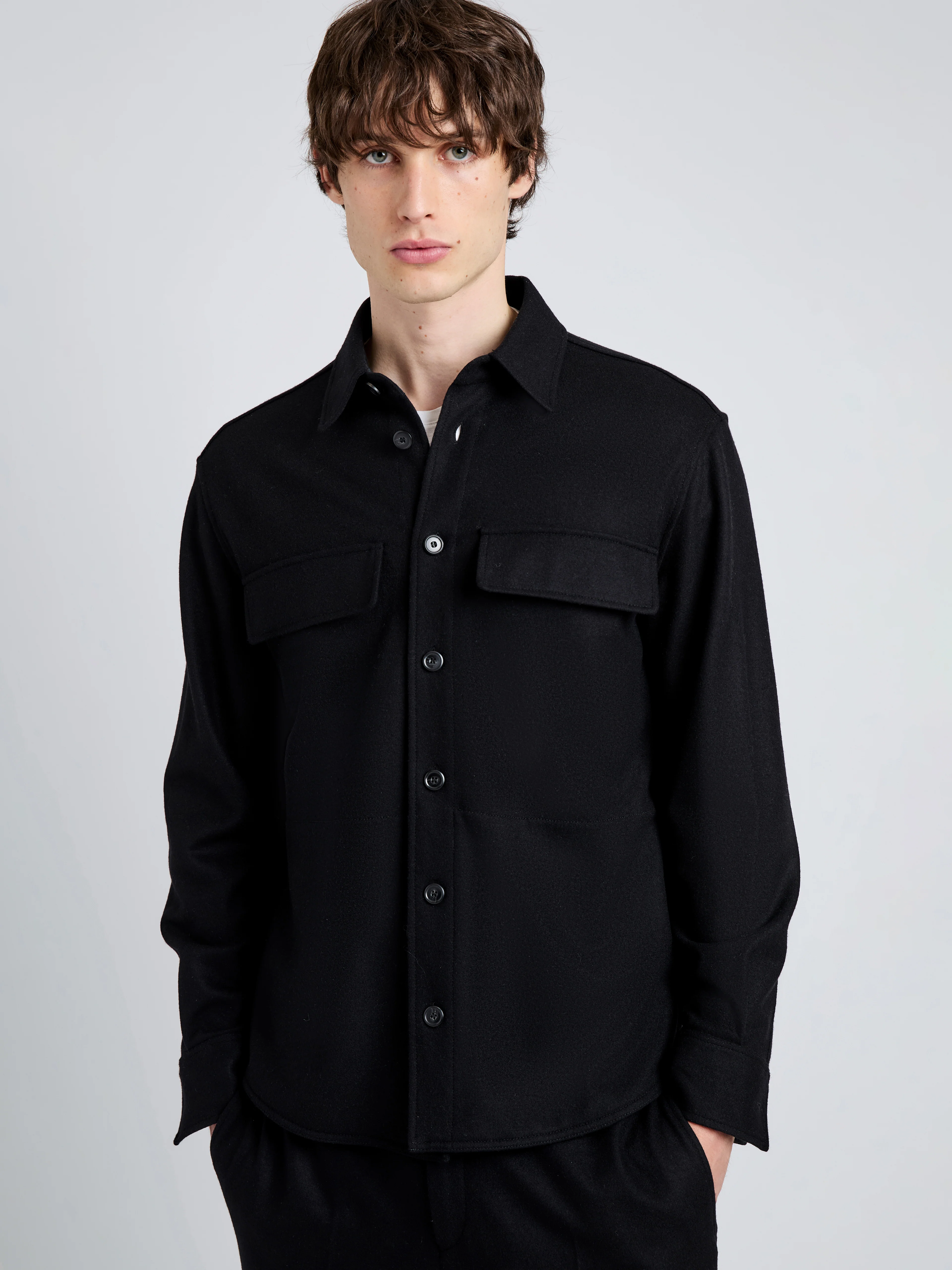 Beni Shirt in Jersey Flannel - Image 6