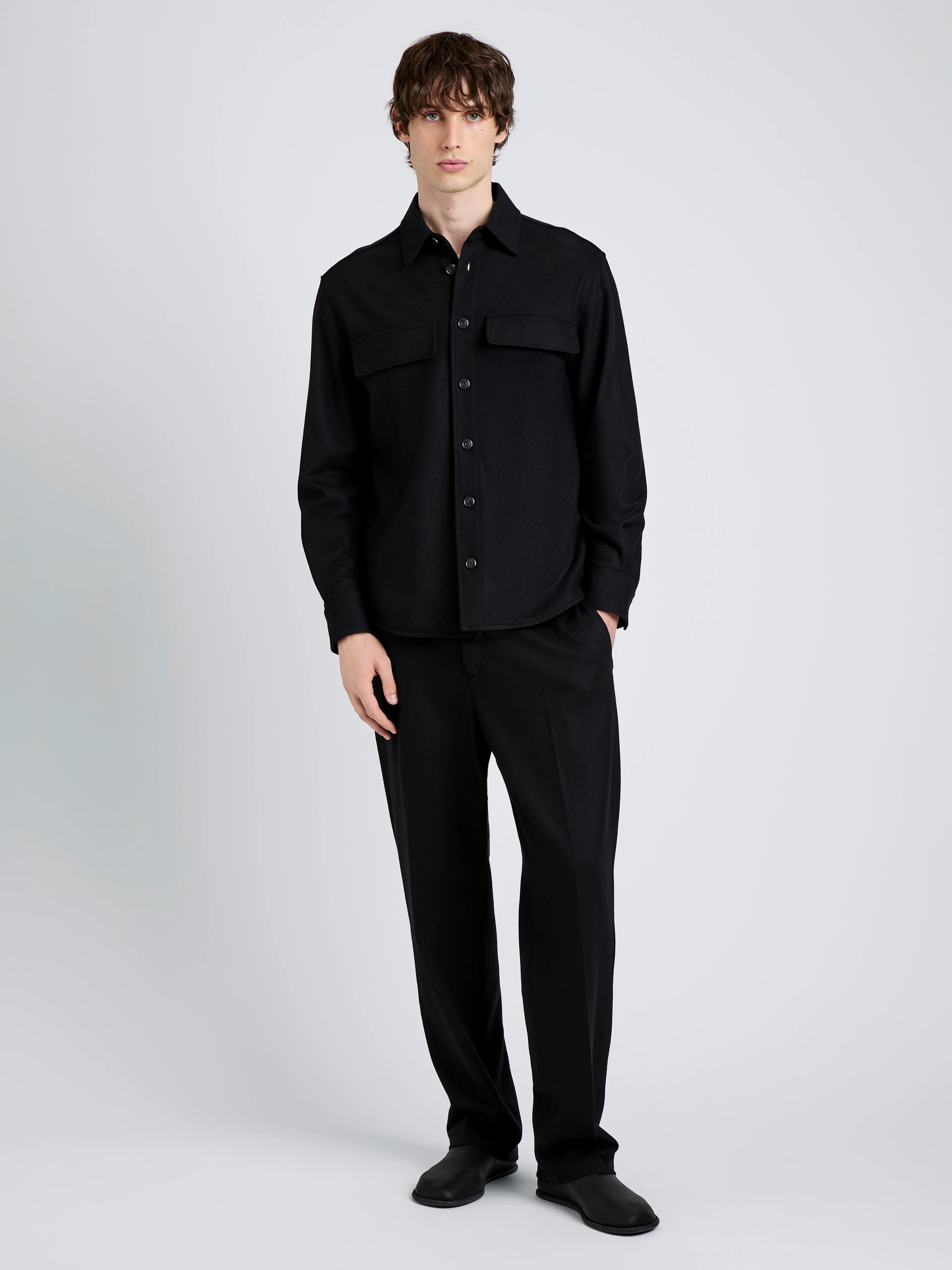 Beni Shirt in Jersey Flannel - Image 7