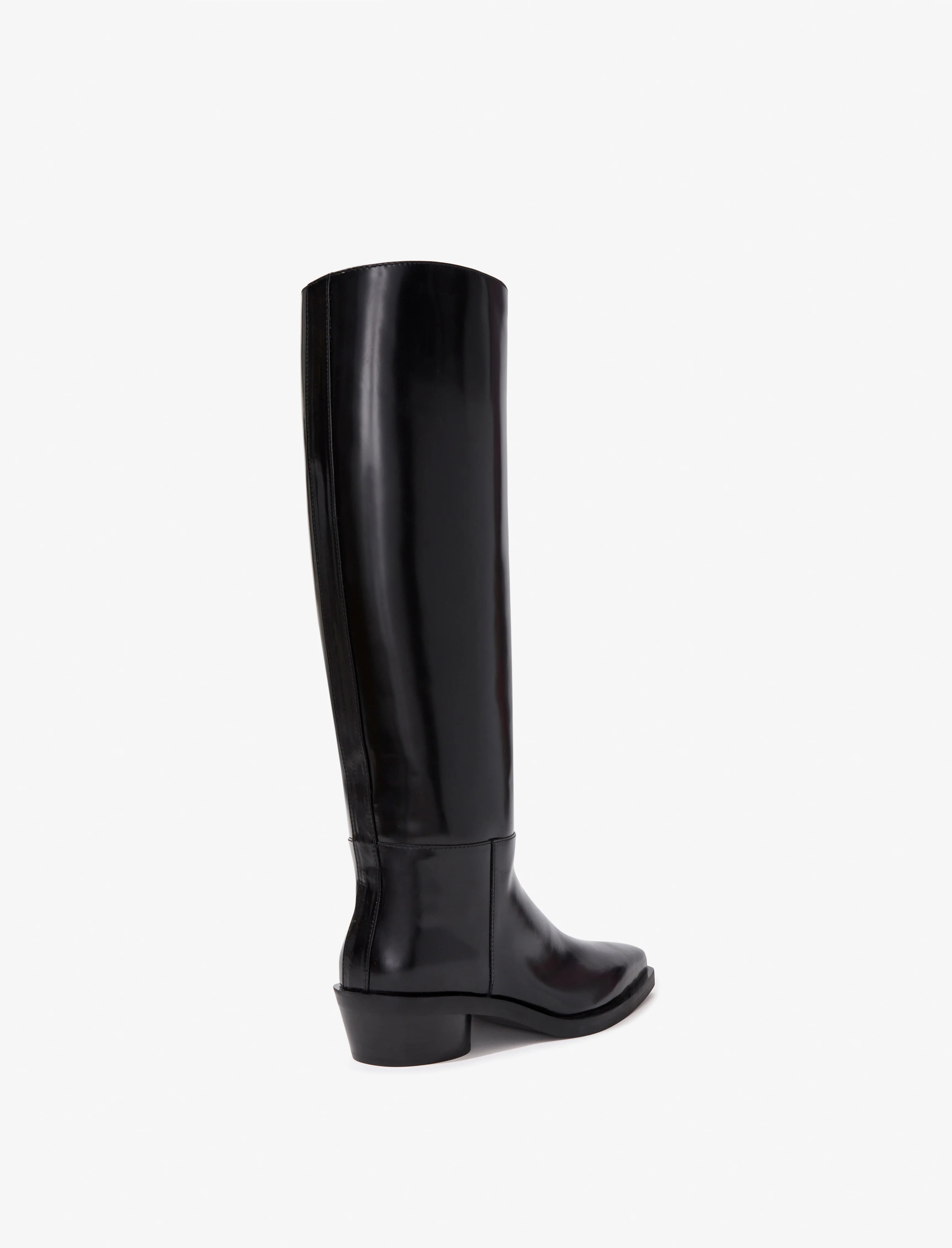 Bronco Knee High Boots in Spazzolato Leather - Image 3