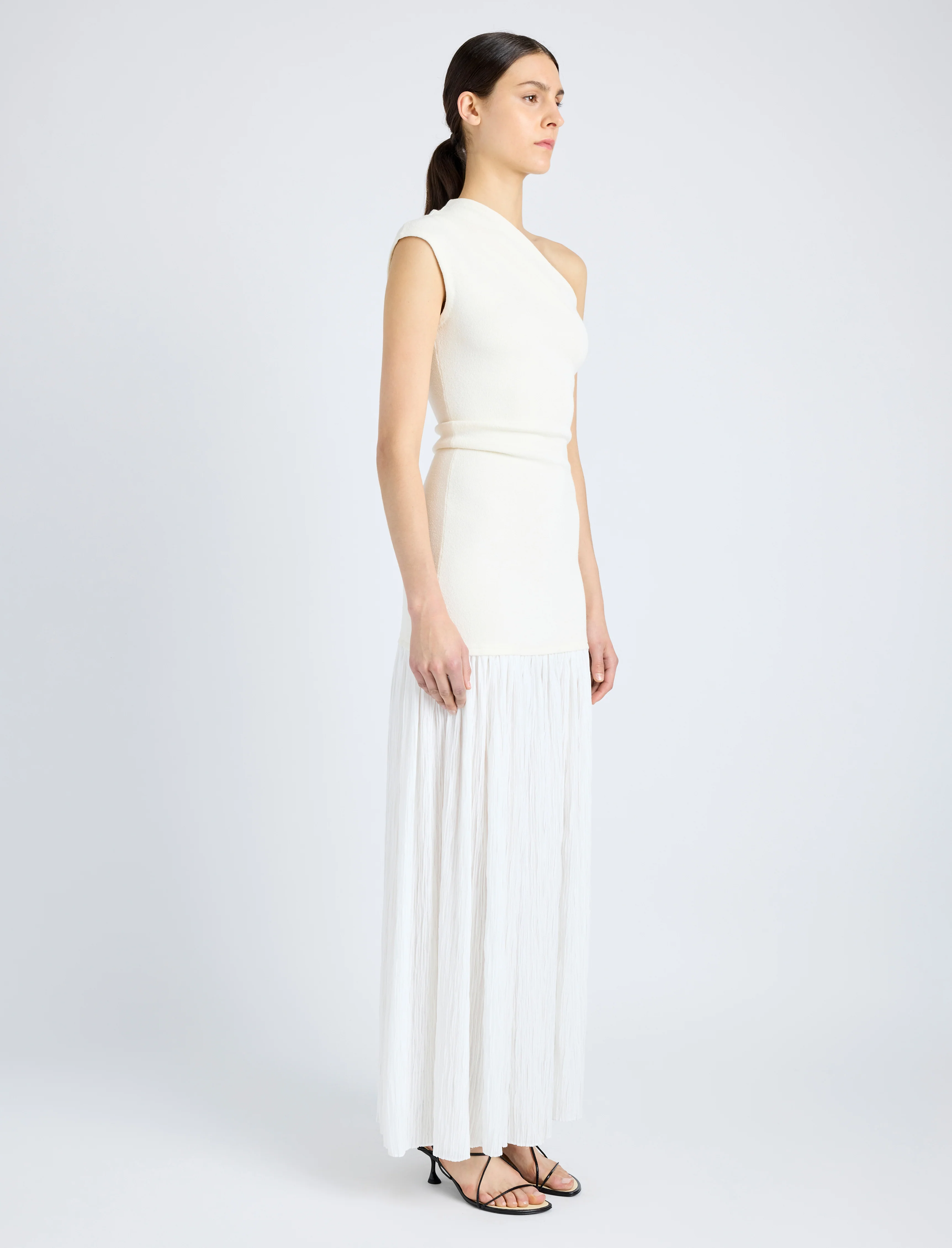 Cora Dress in Pleated Crepe Chiffon - Image 3