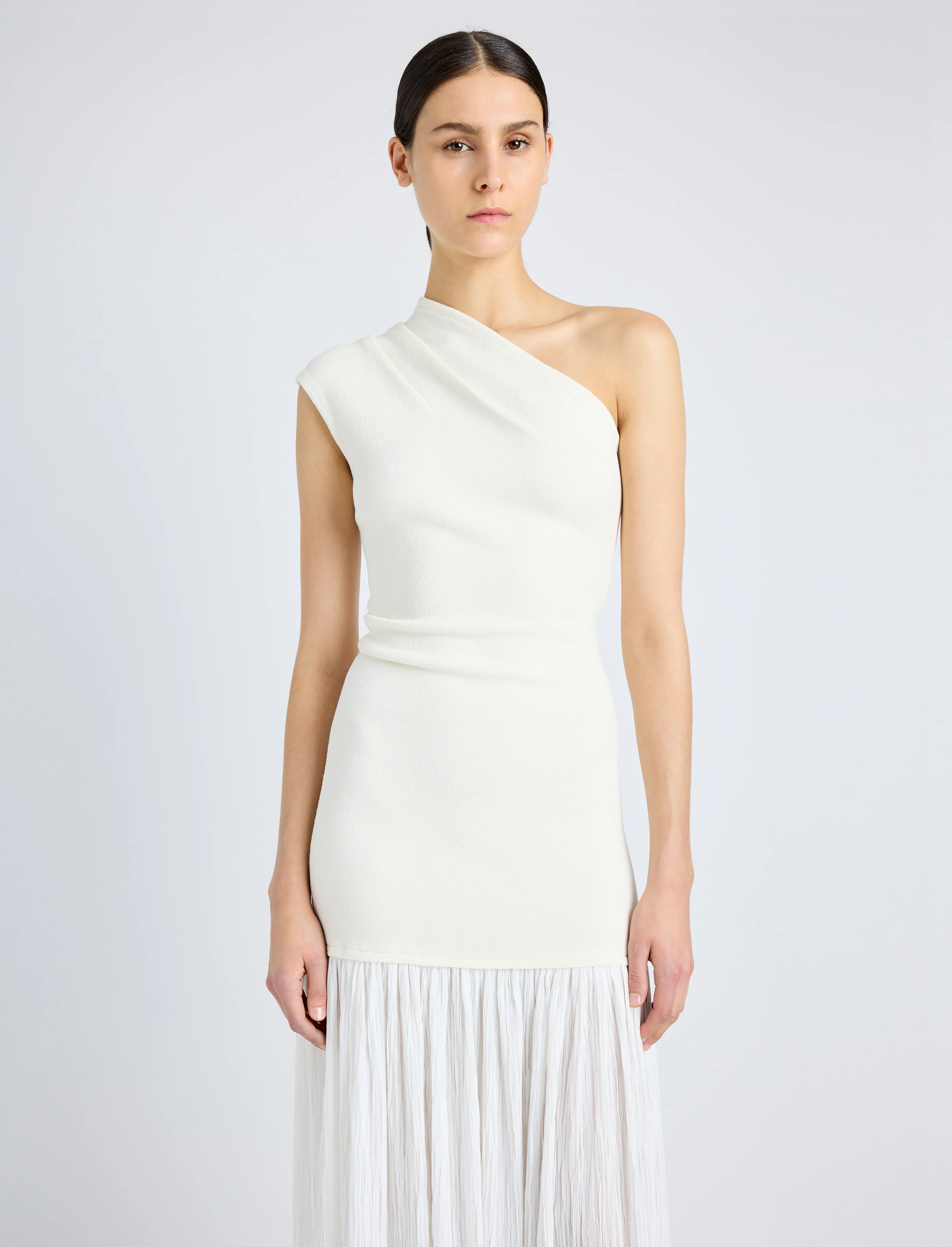 Cora Dress in Pleated Crepe Chiffon - Image 5