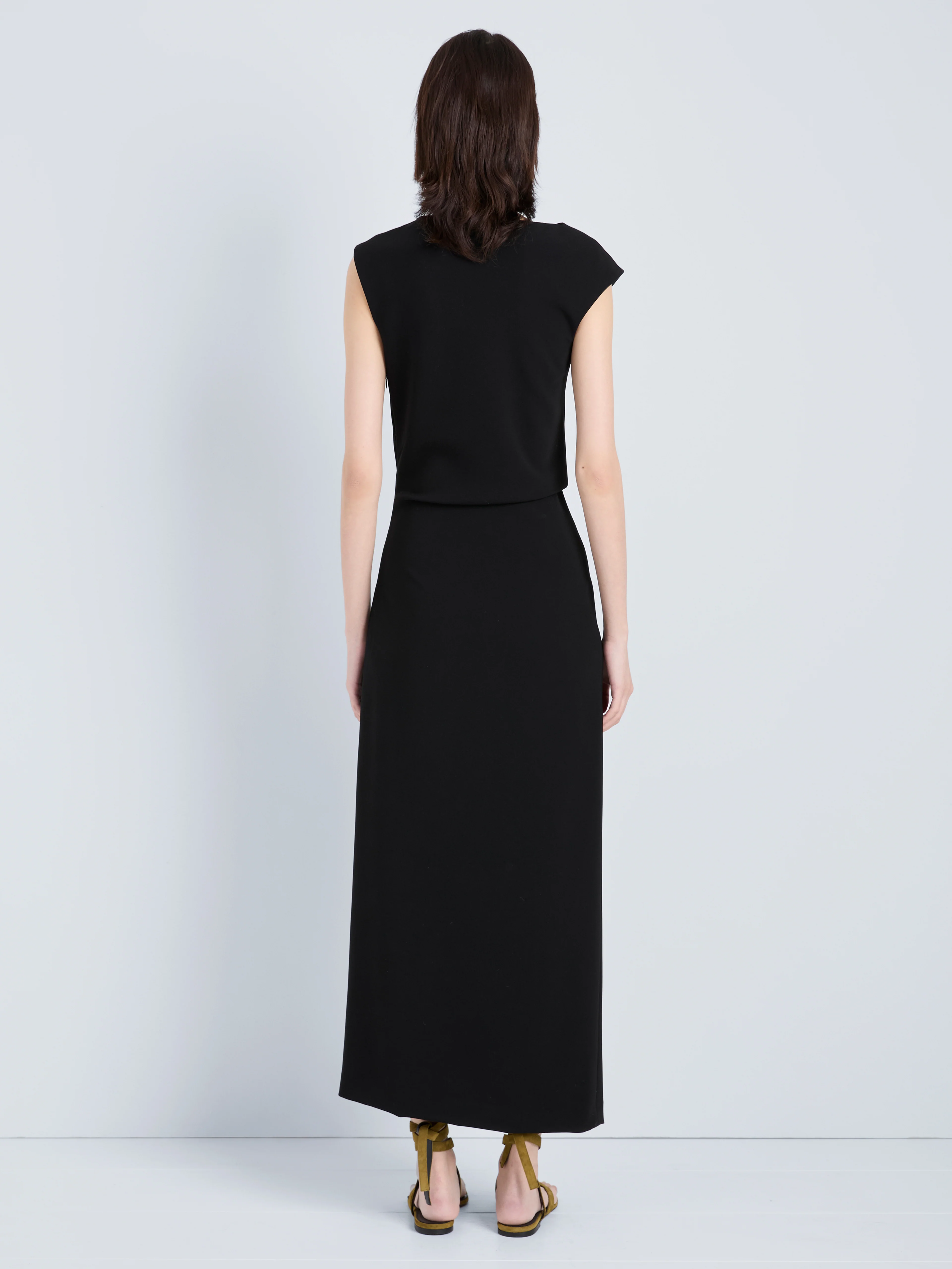 Damea Dress in Matte Double Crepe - Image 4