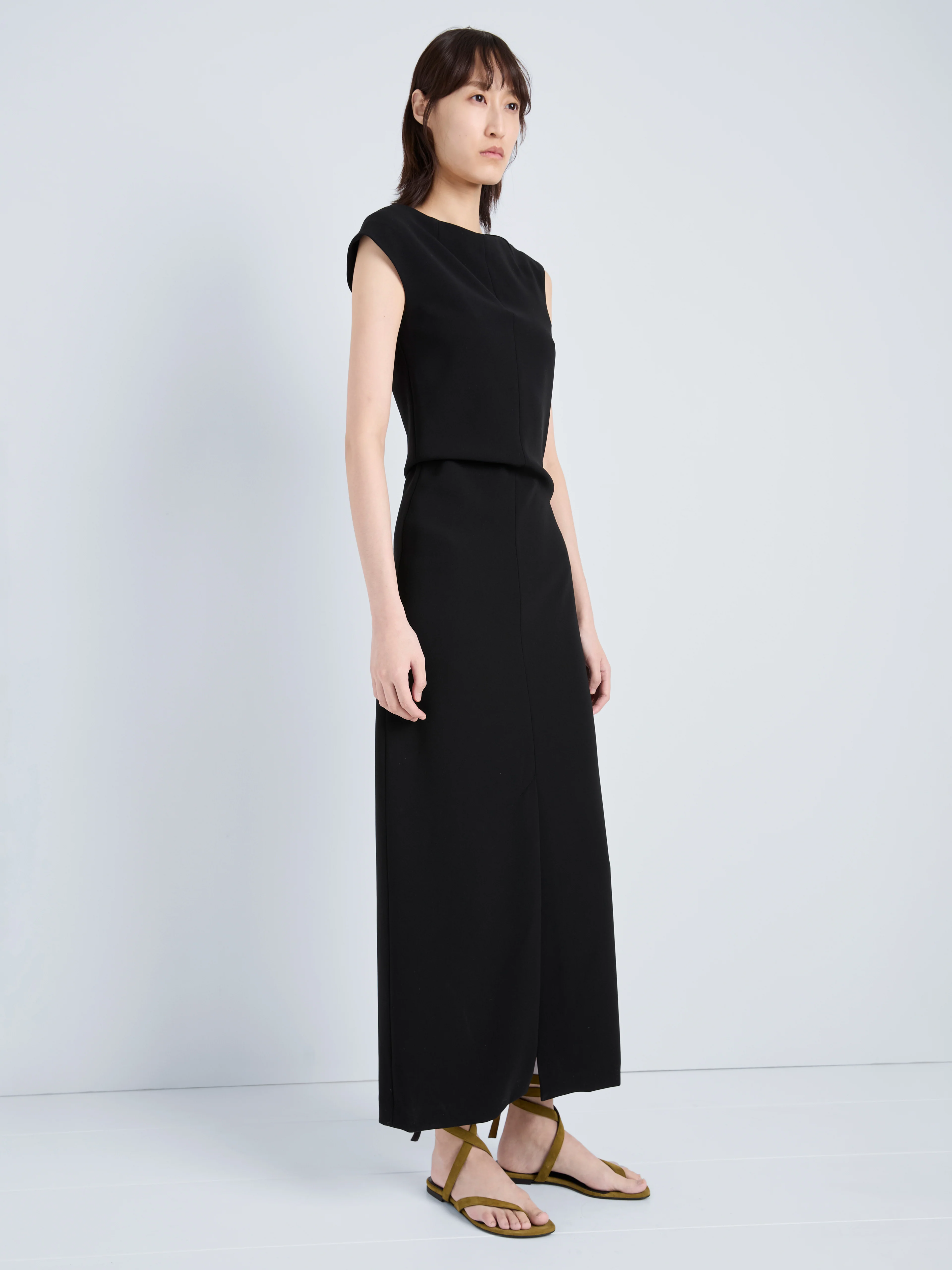 Damea Dress in Matte Double Crepe - Image 6