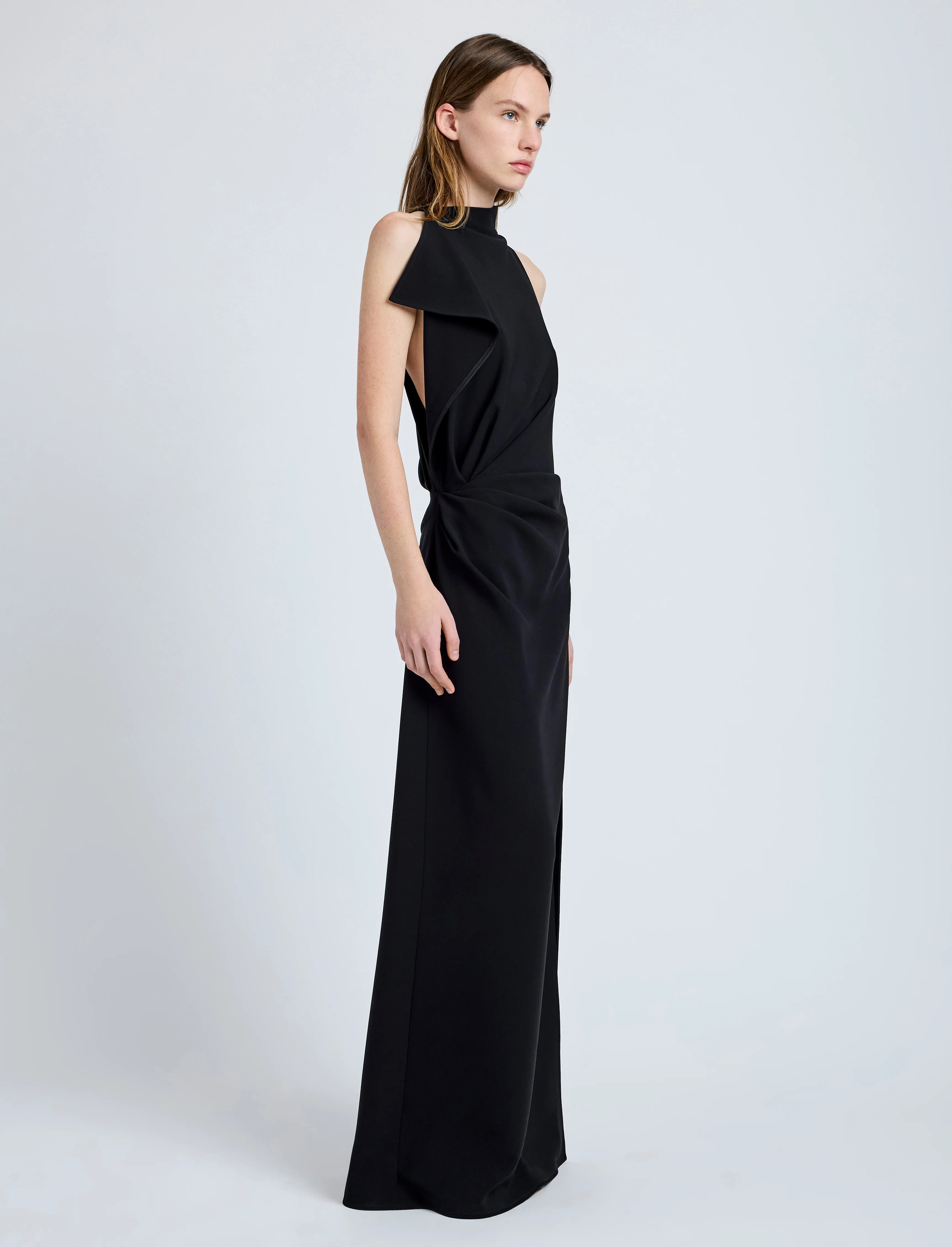 Devyn Dress in Matte Double Crepe - Image 3