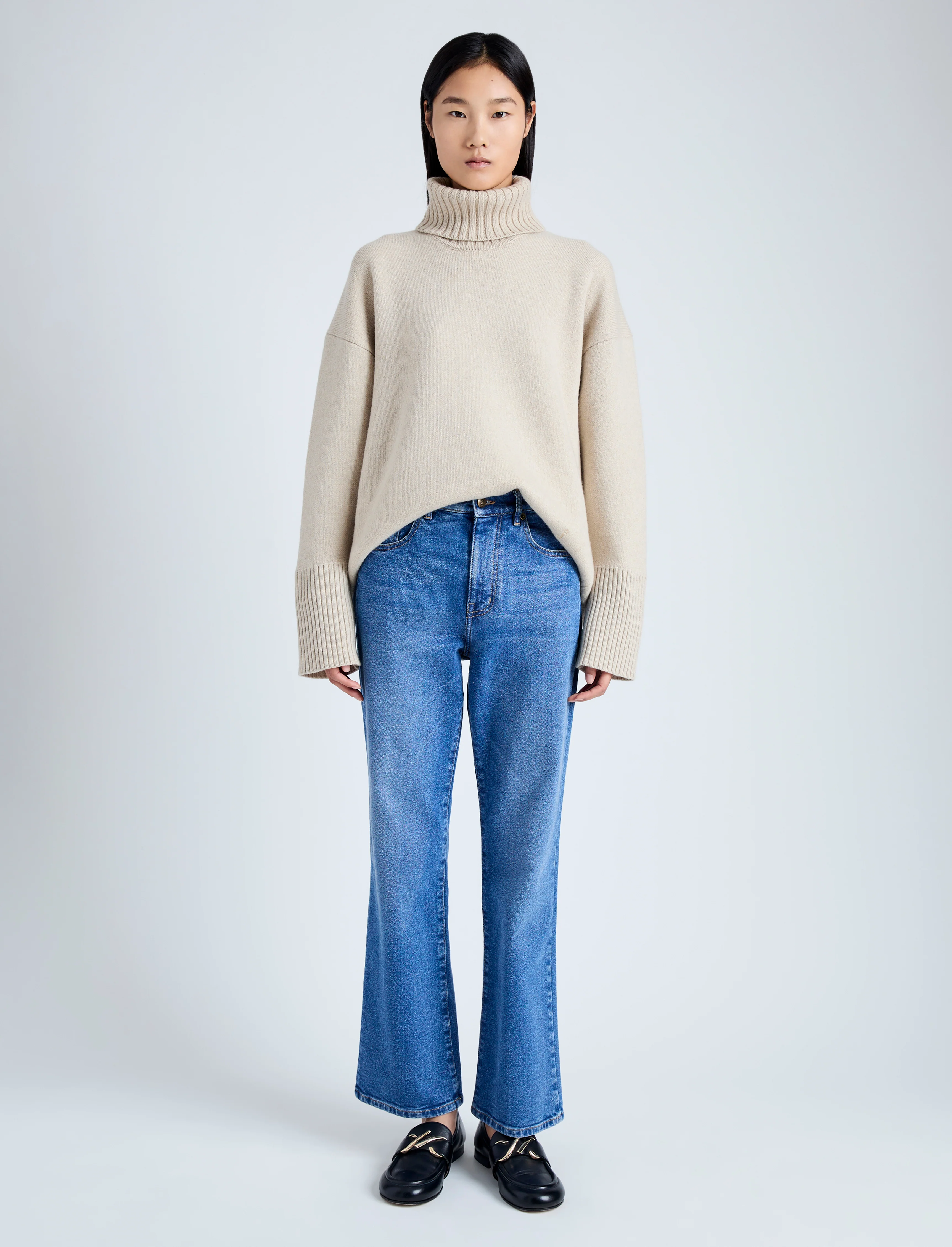 Sandra Turtleneck in Eco Doubleface Cashmere - Image 3