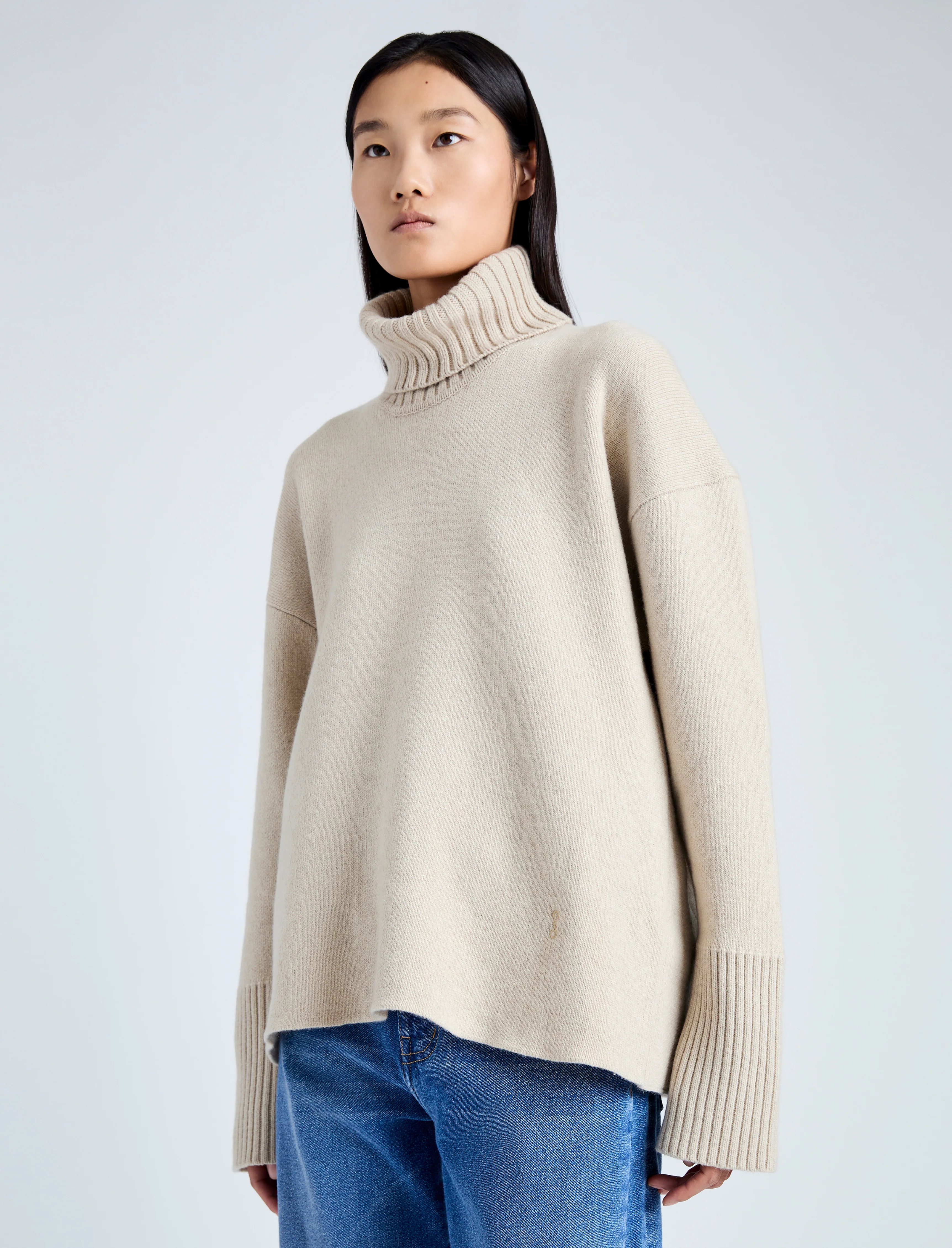 Sandra Turtleneck in Eco Doubleface Cashmere - Image 6