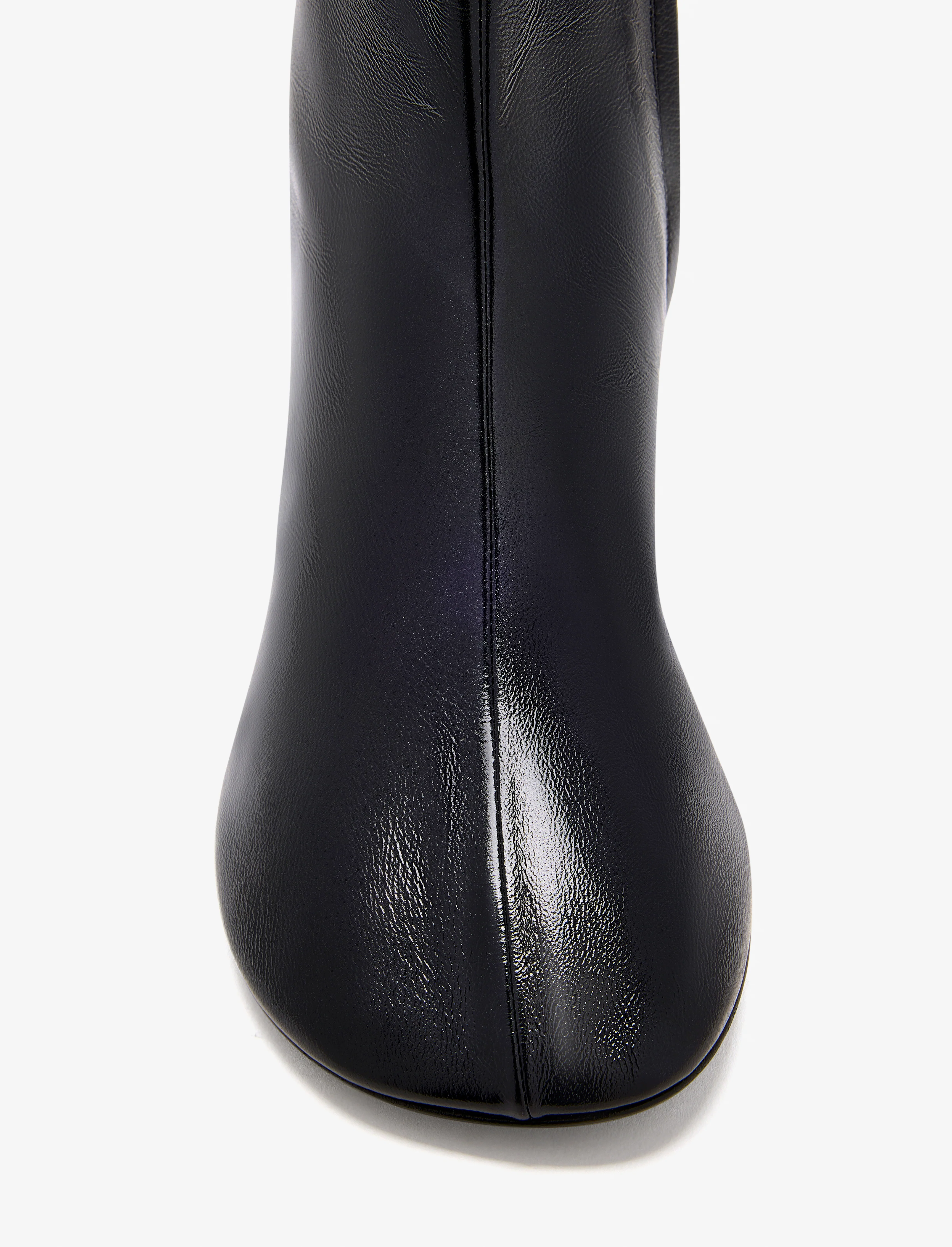 Glove Ankle Boots in Slick Nappa - Image 4