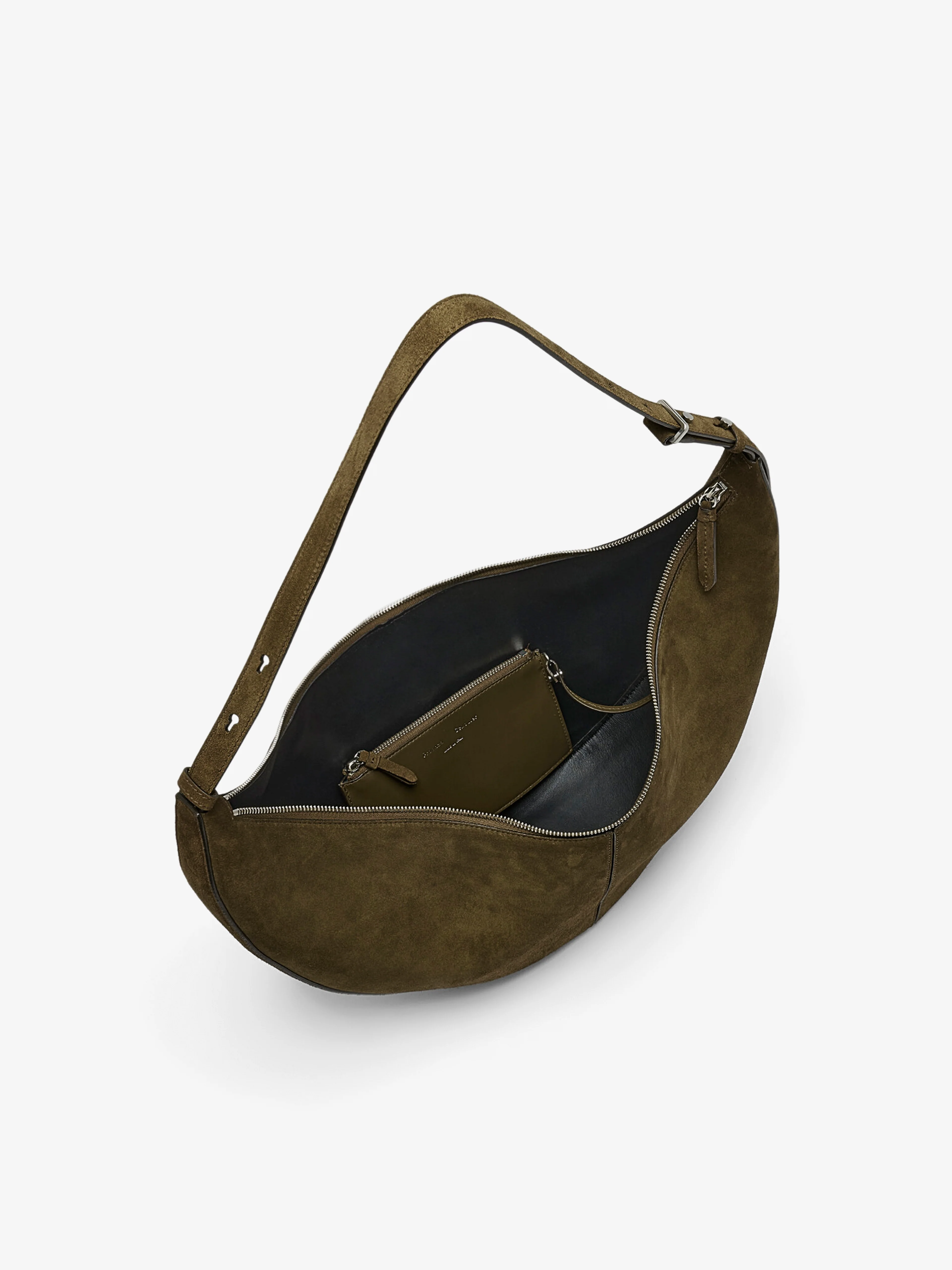 Hobo Slide Bag in Soft Suede - Image 5