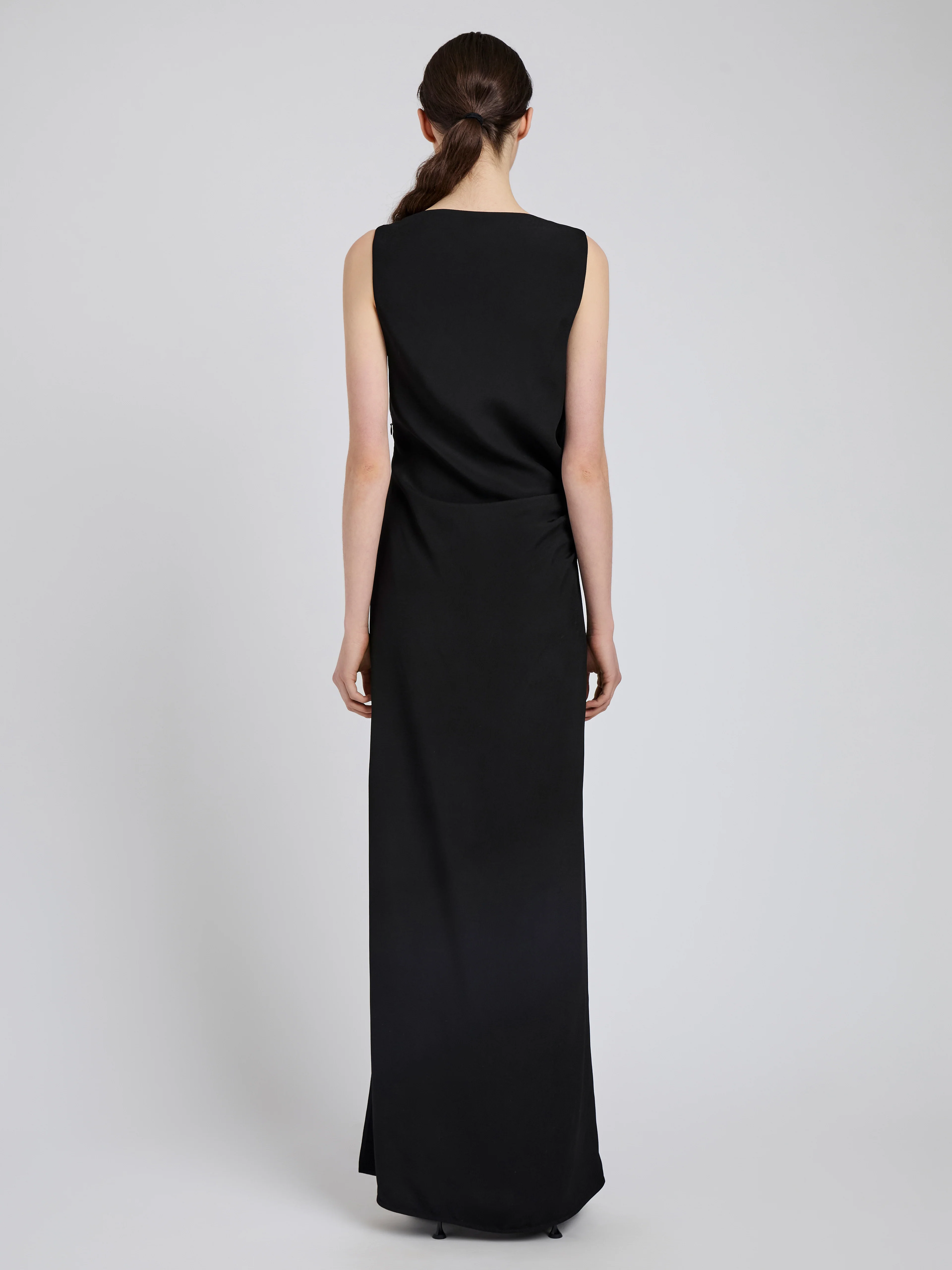 Indria Dress in Matte Double Crepe - Image 4