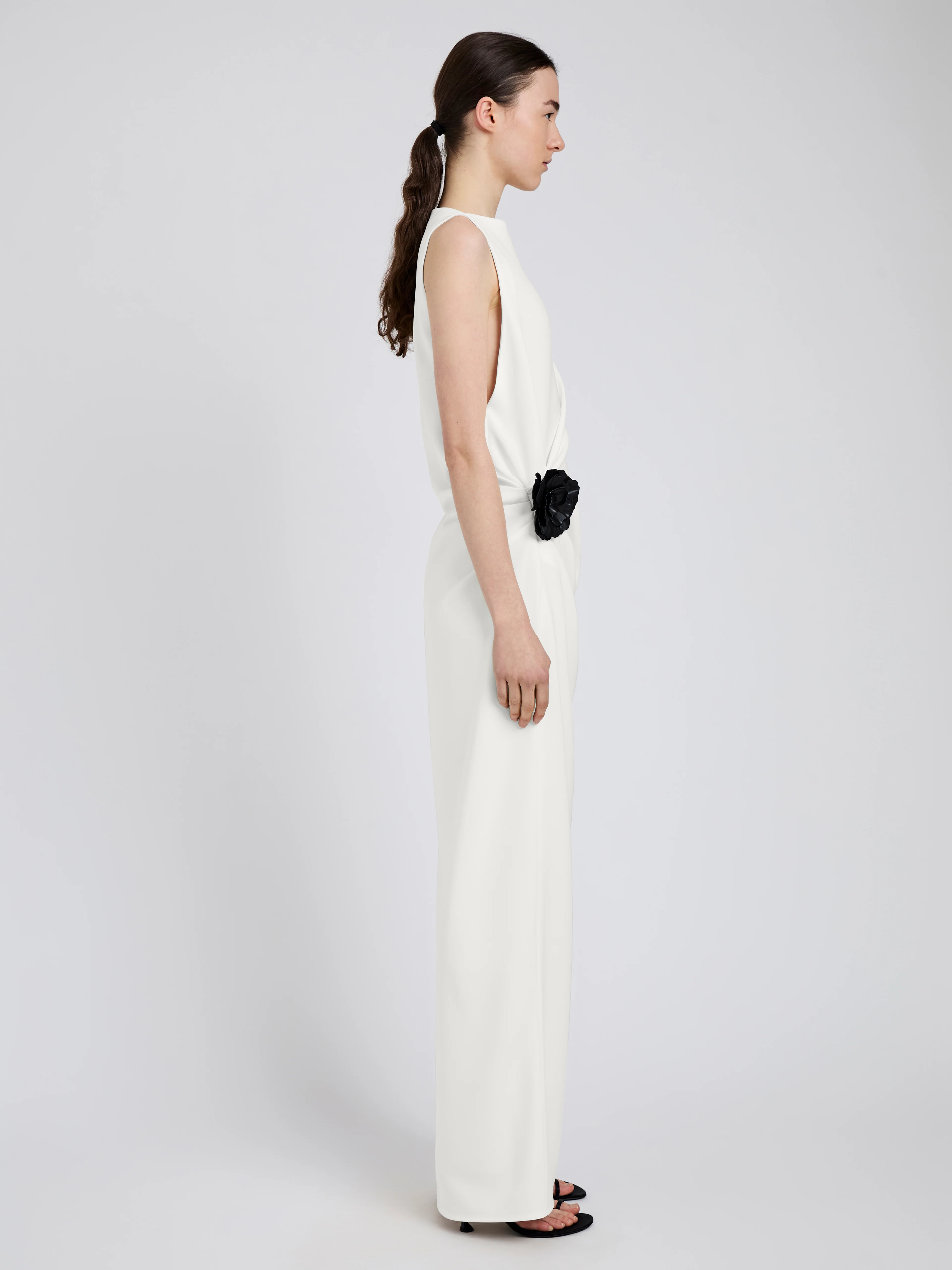 Indria Dress in Matte Double Crepe - Image 3