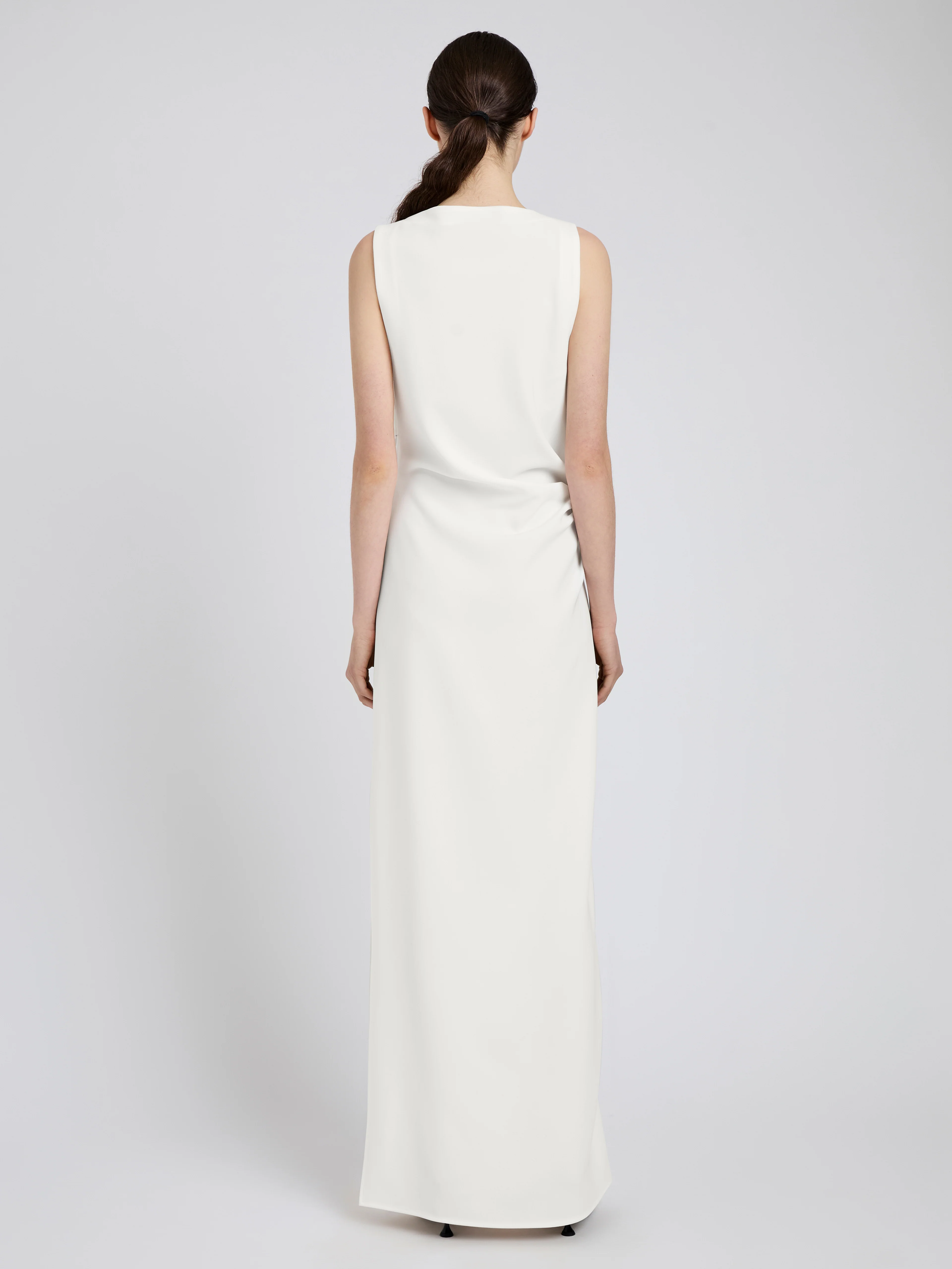 Indria Dress in Matte Double Crepe - Image 4