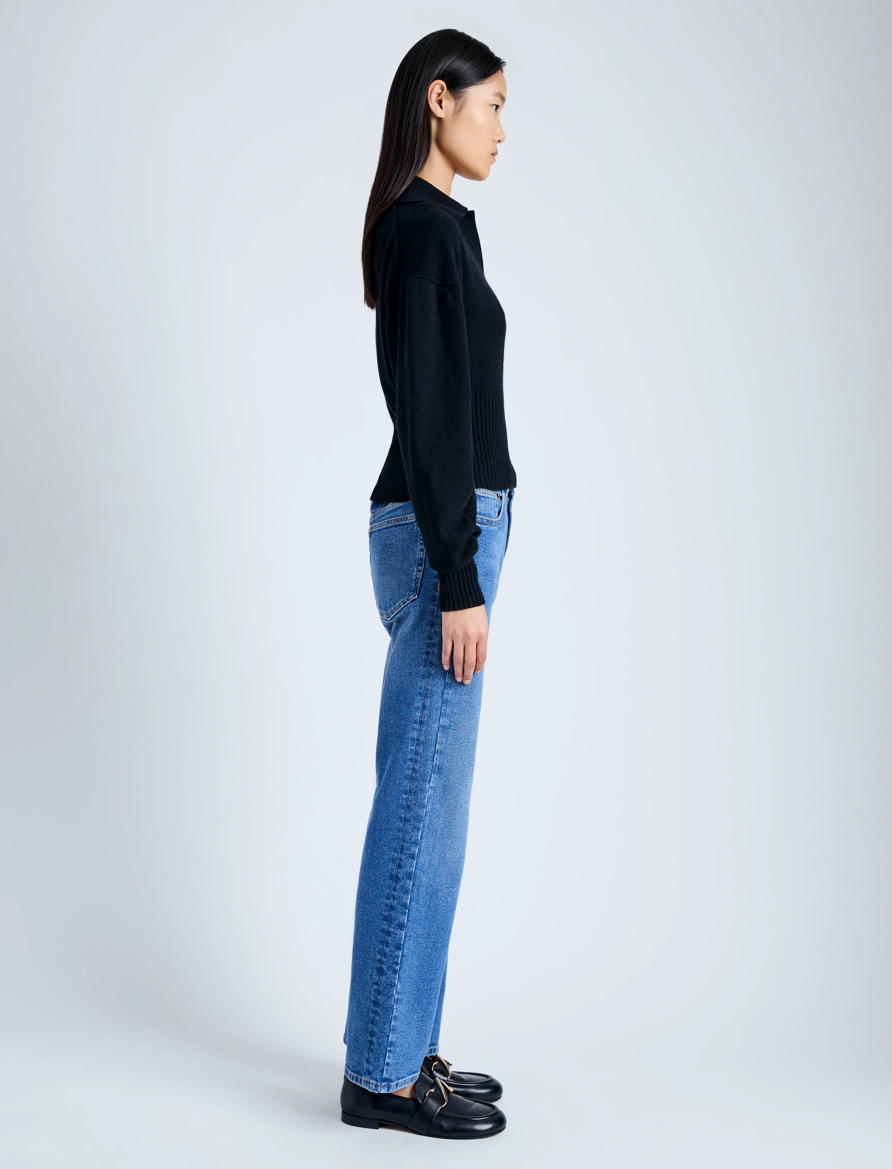 Jeanne Polo Sweater in Eco Cashmere - Image 4