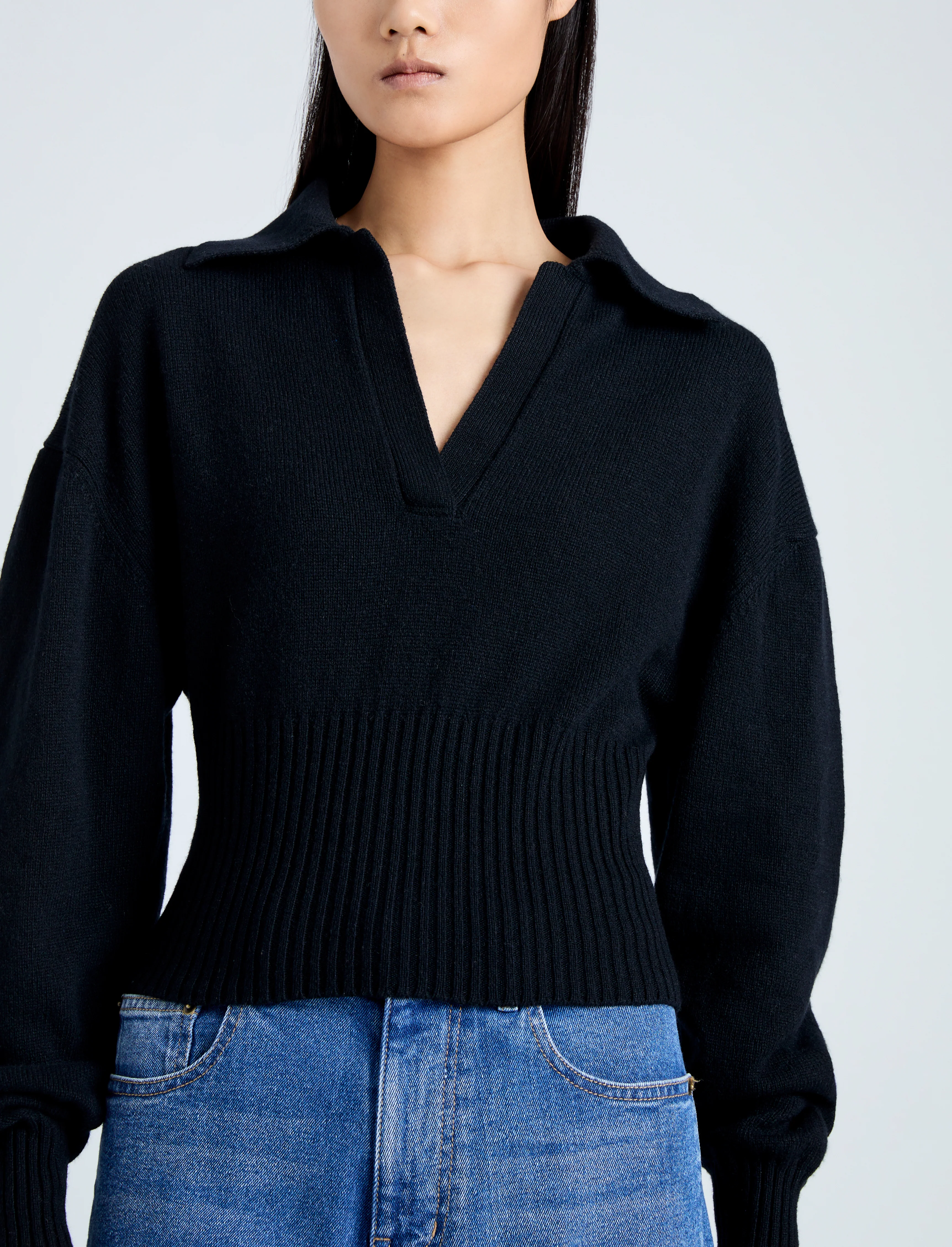 Jeanne Polo Sweater in Eco Cashmere - Image 6