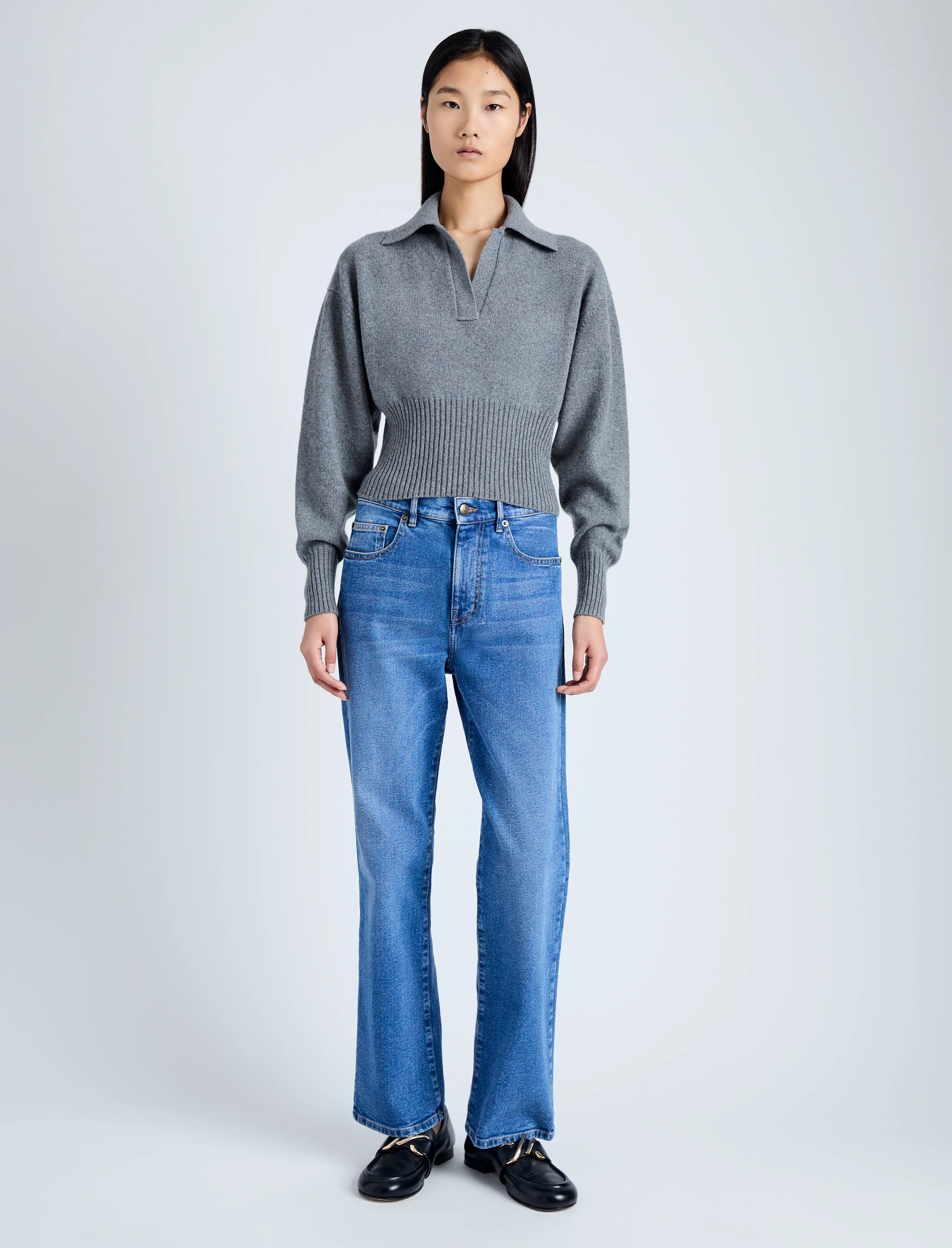 Jeanne Polo Sweater in Eco Cashmere - Image 3