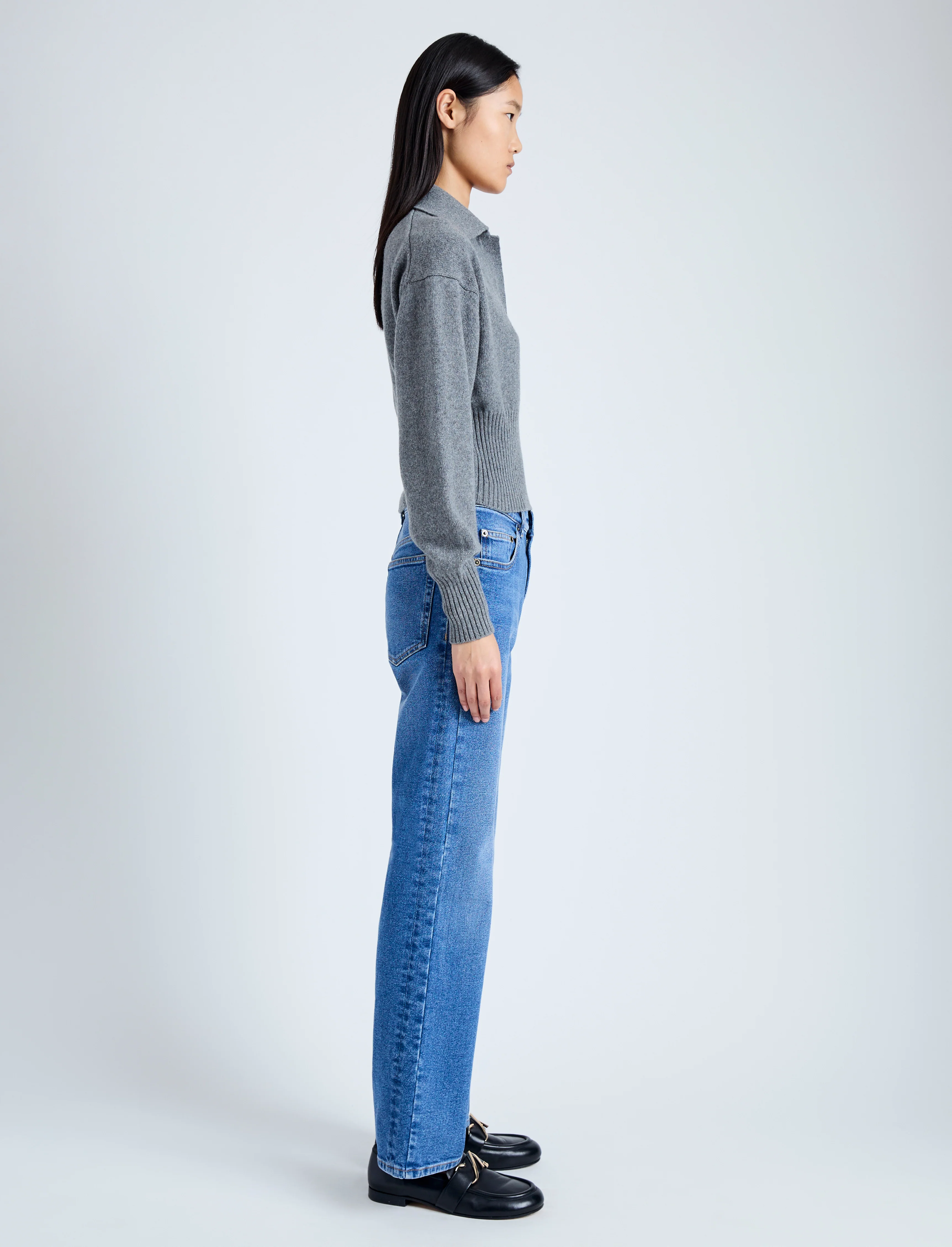 Jeanne Polo Sweater in Eco Cashmere - Image 4