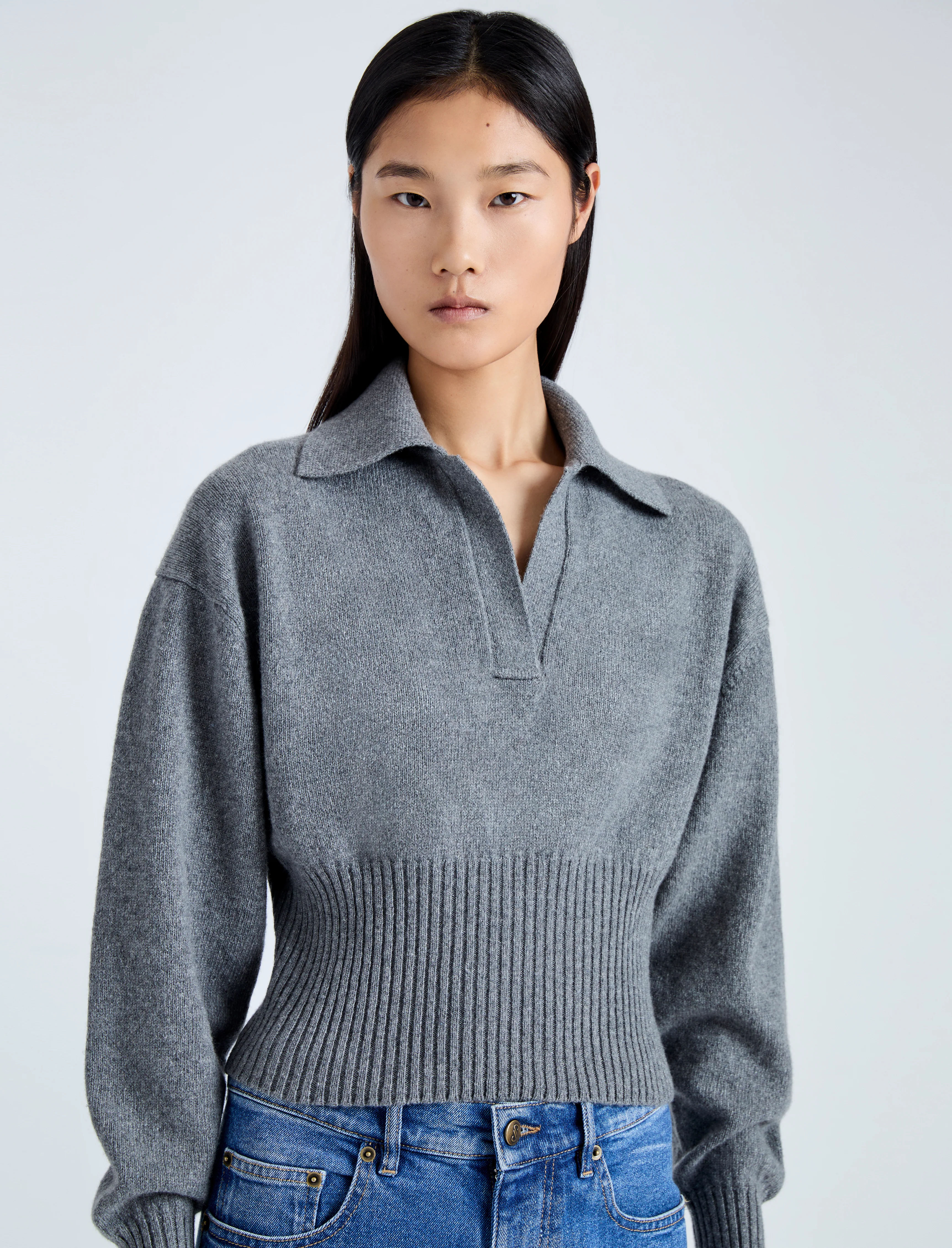 Jeanne Polo Sweater in Eco Cashmere - Image 6