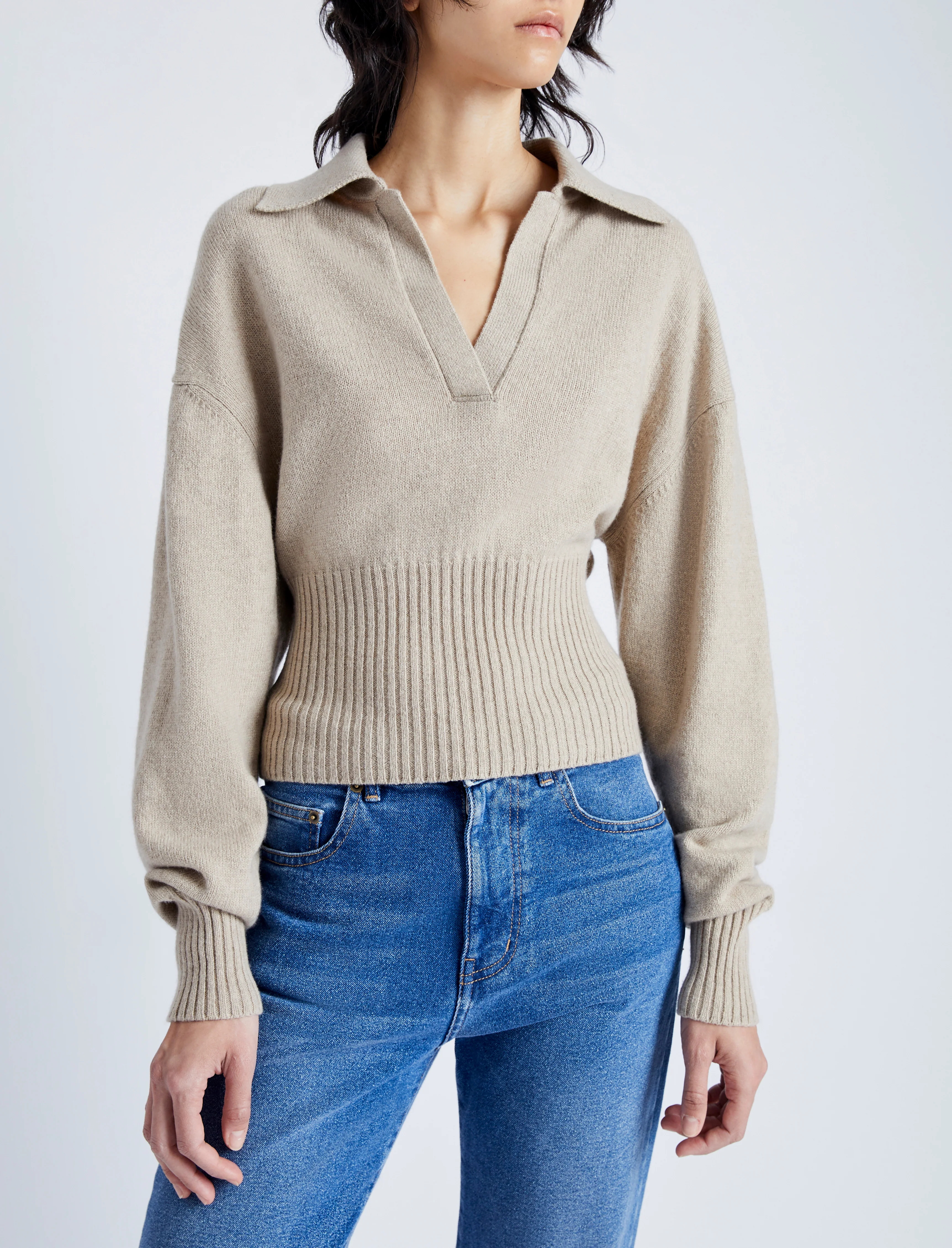 Jeanne Polo Sweater in Eco Cashmere - Image 6