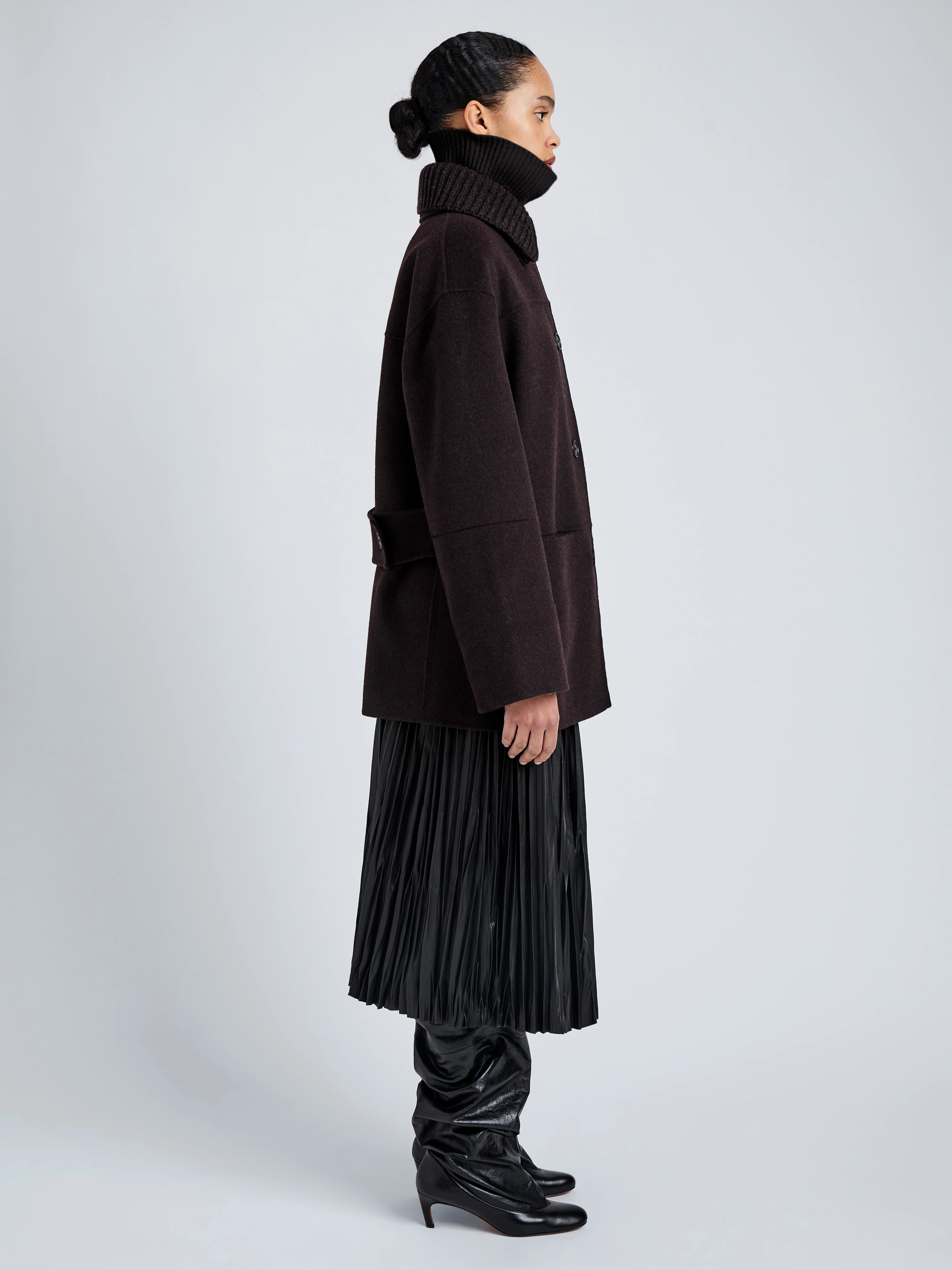 Lisa Coat in Double Face Wool - Image 4