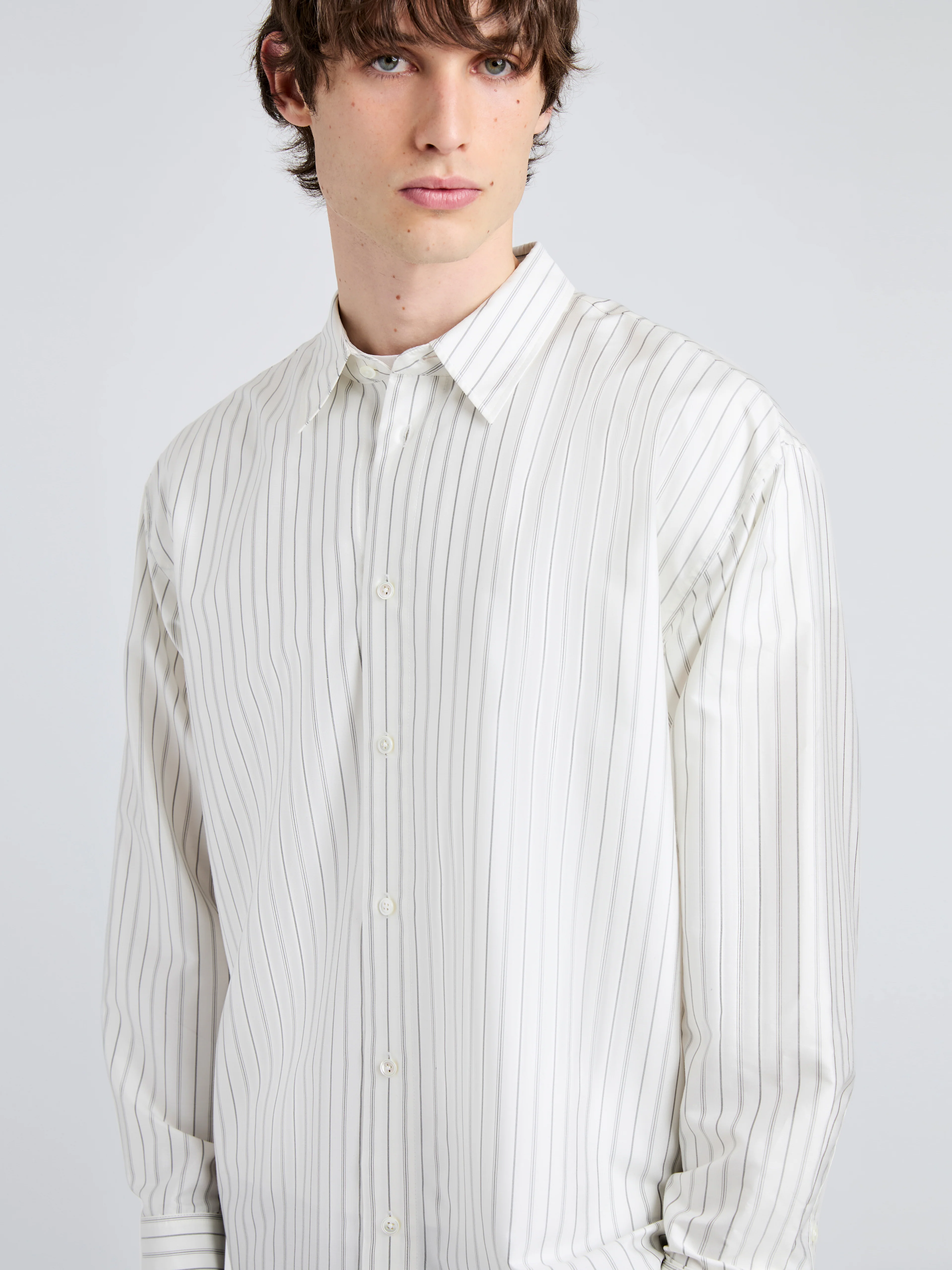Louis Shirt in Stripe Silk - Image 6