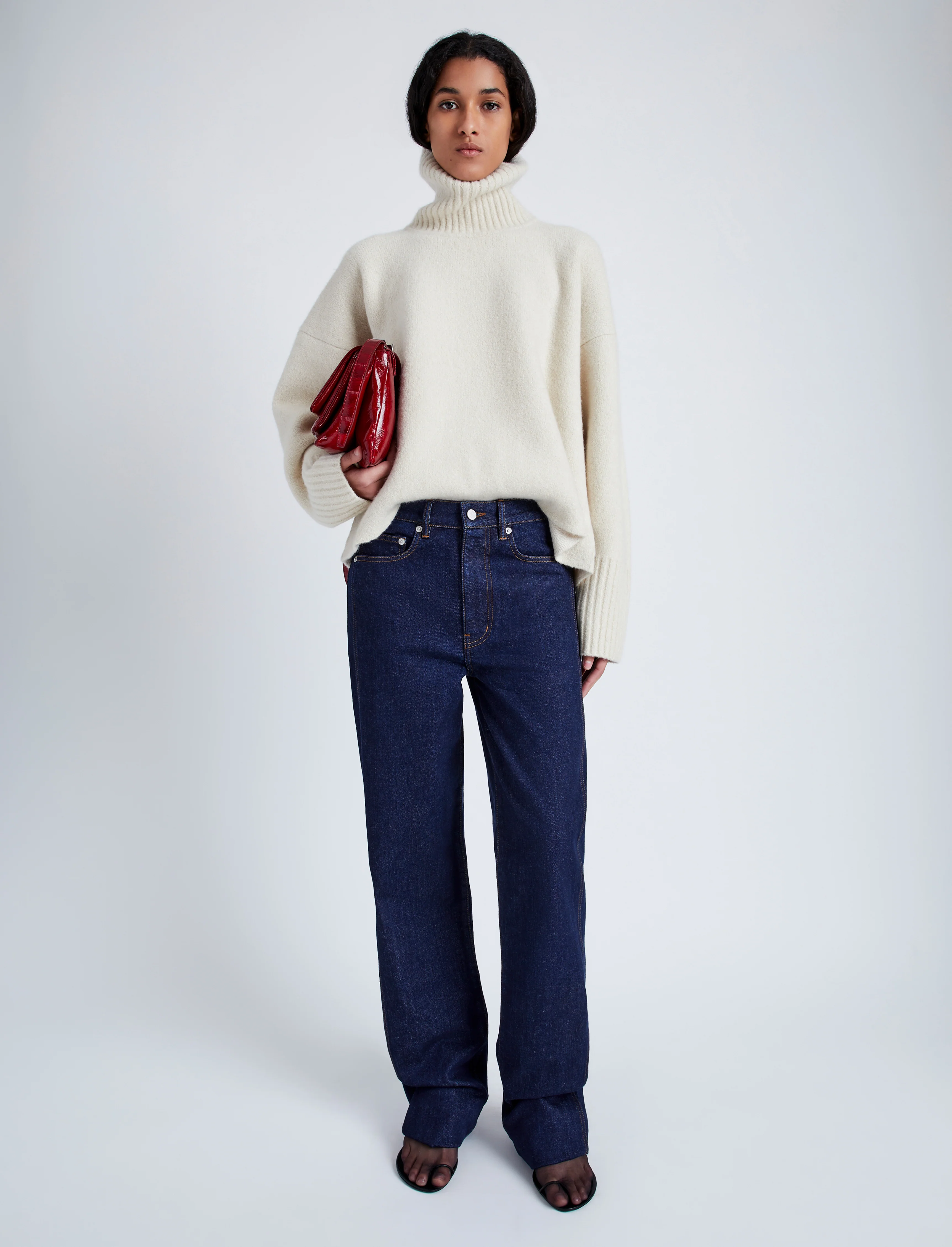 Sandra Turtleneck Sweater in Lofty Eco Cashmere - Image 3