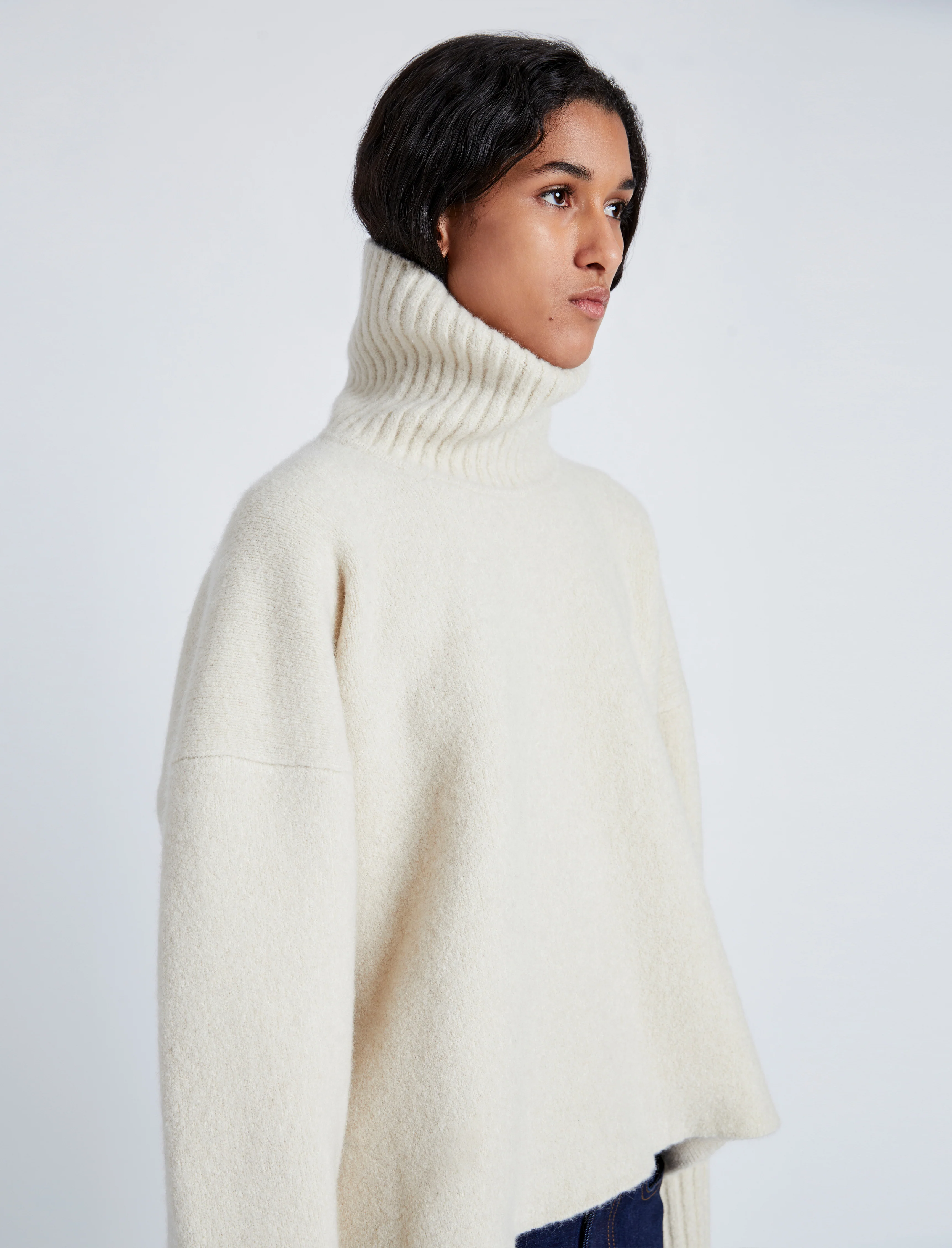 Sandra Turtleneck Sweater in Lofty Eco Cashmere - Image 6