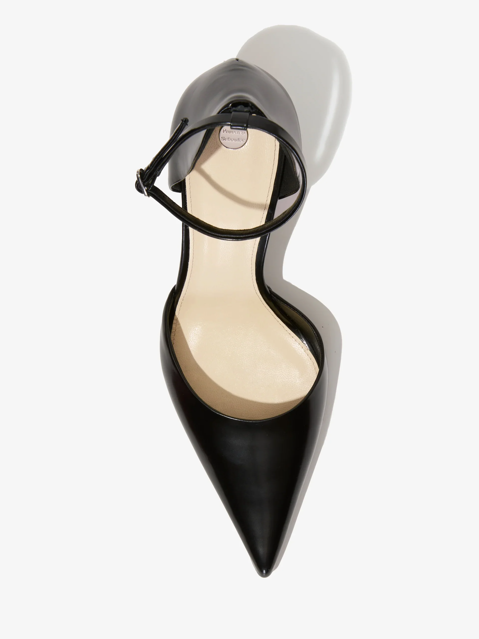 Slash Ankle Strap Pumps in Spazzolato Leather - Image 4