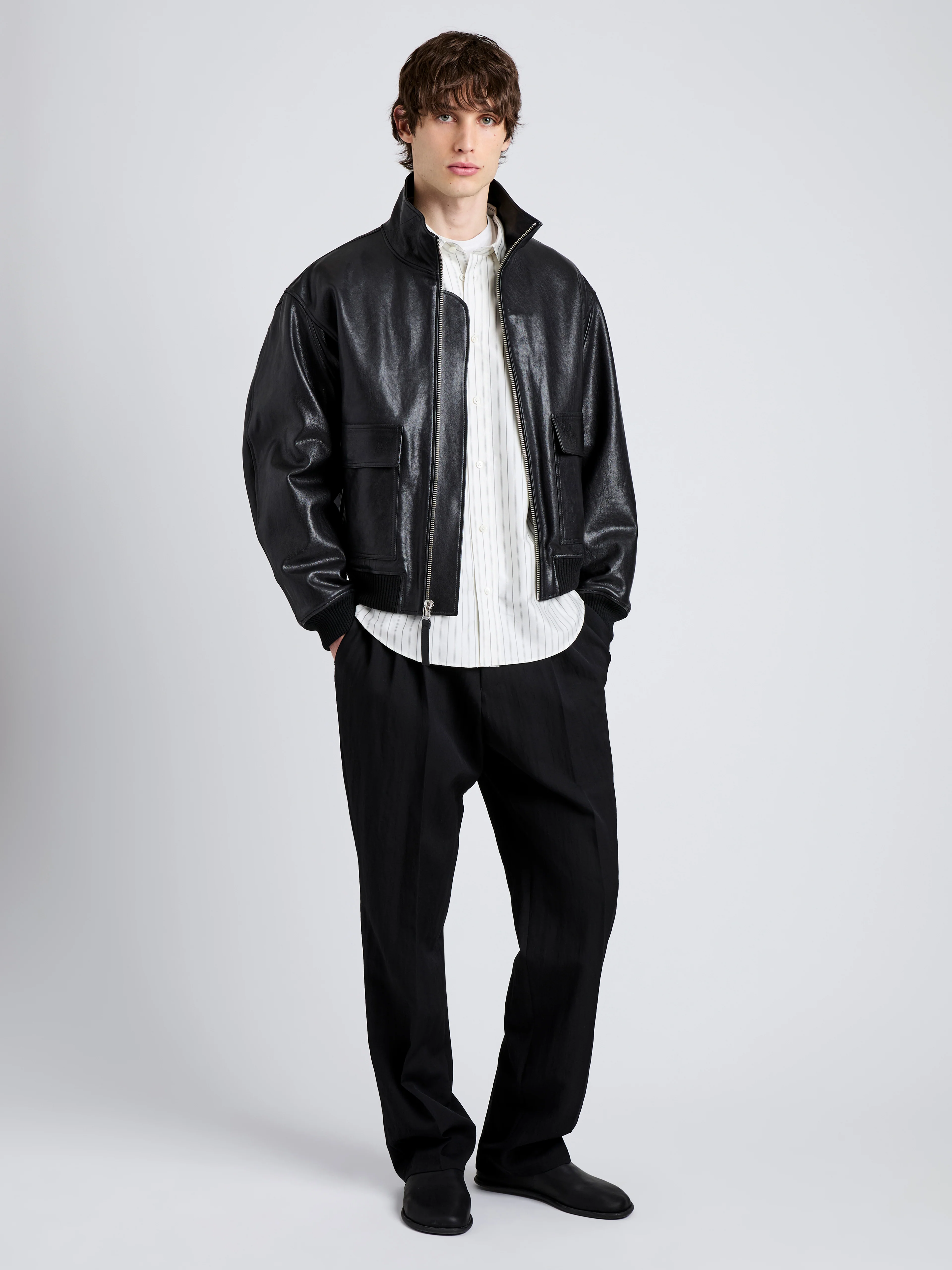 Sterling Bomber in Leather - Image 3