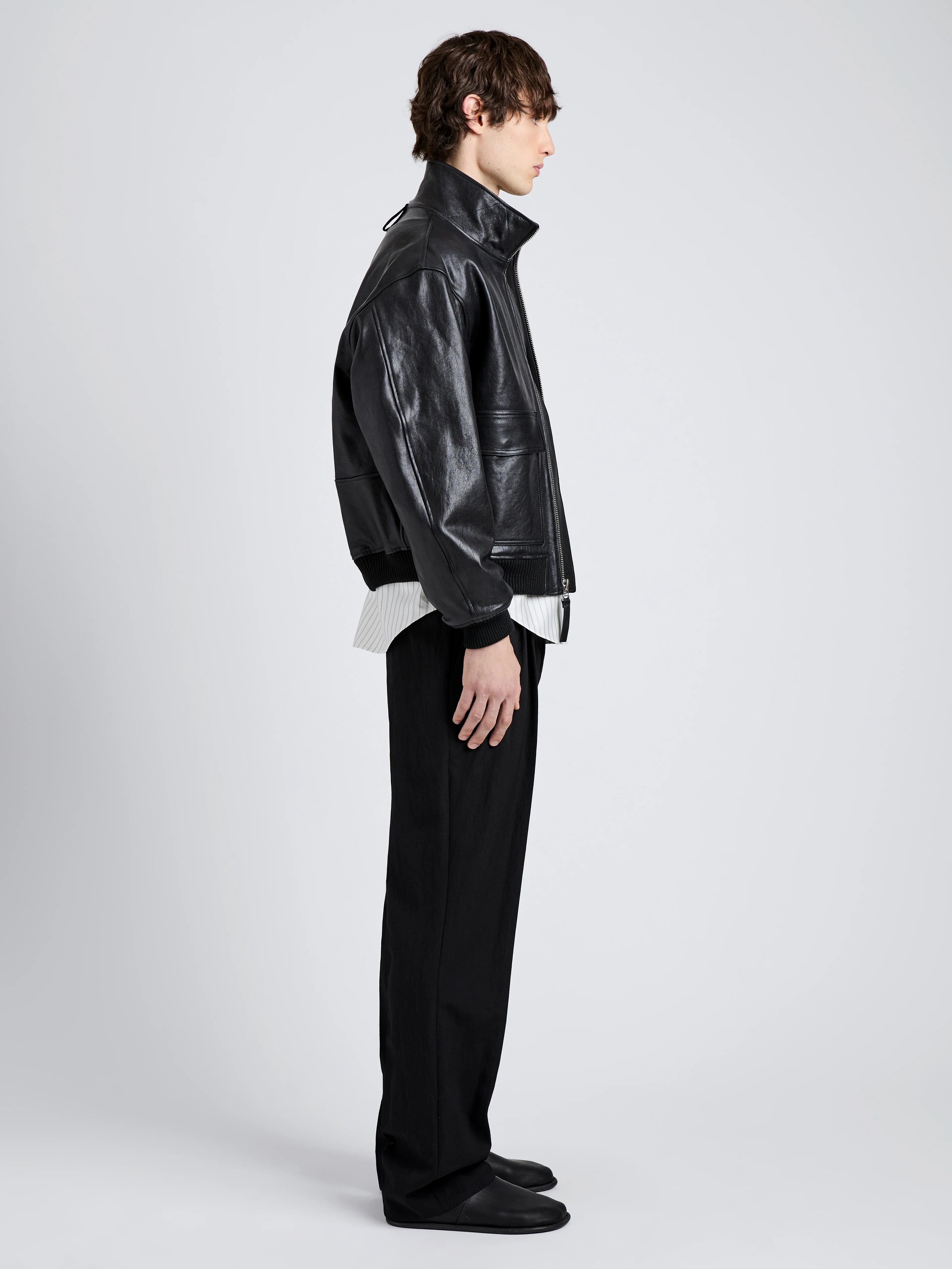 Sterling Bomber in Leather - Image 4
