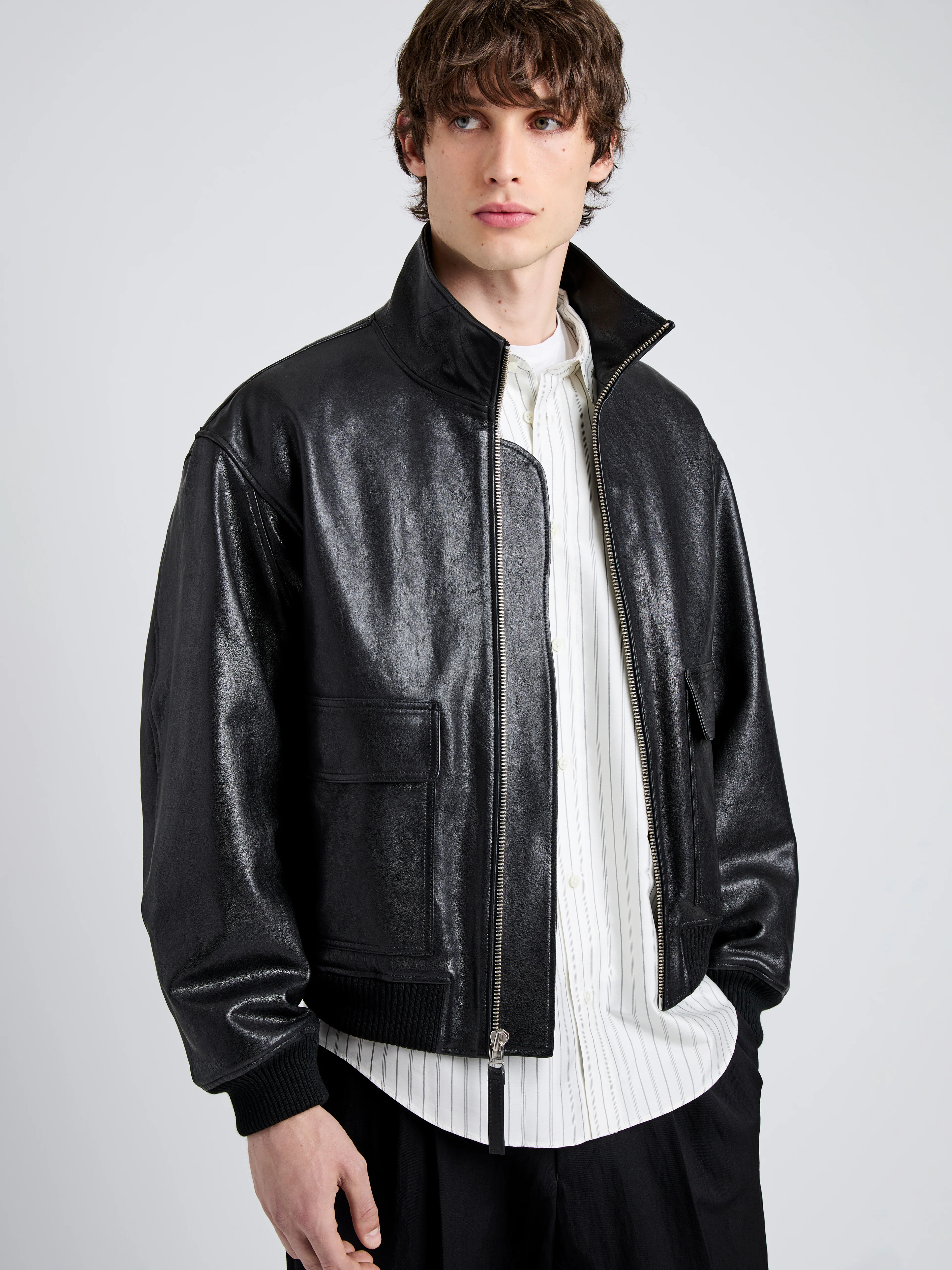 Sterling Bomber in Leather - Image 6