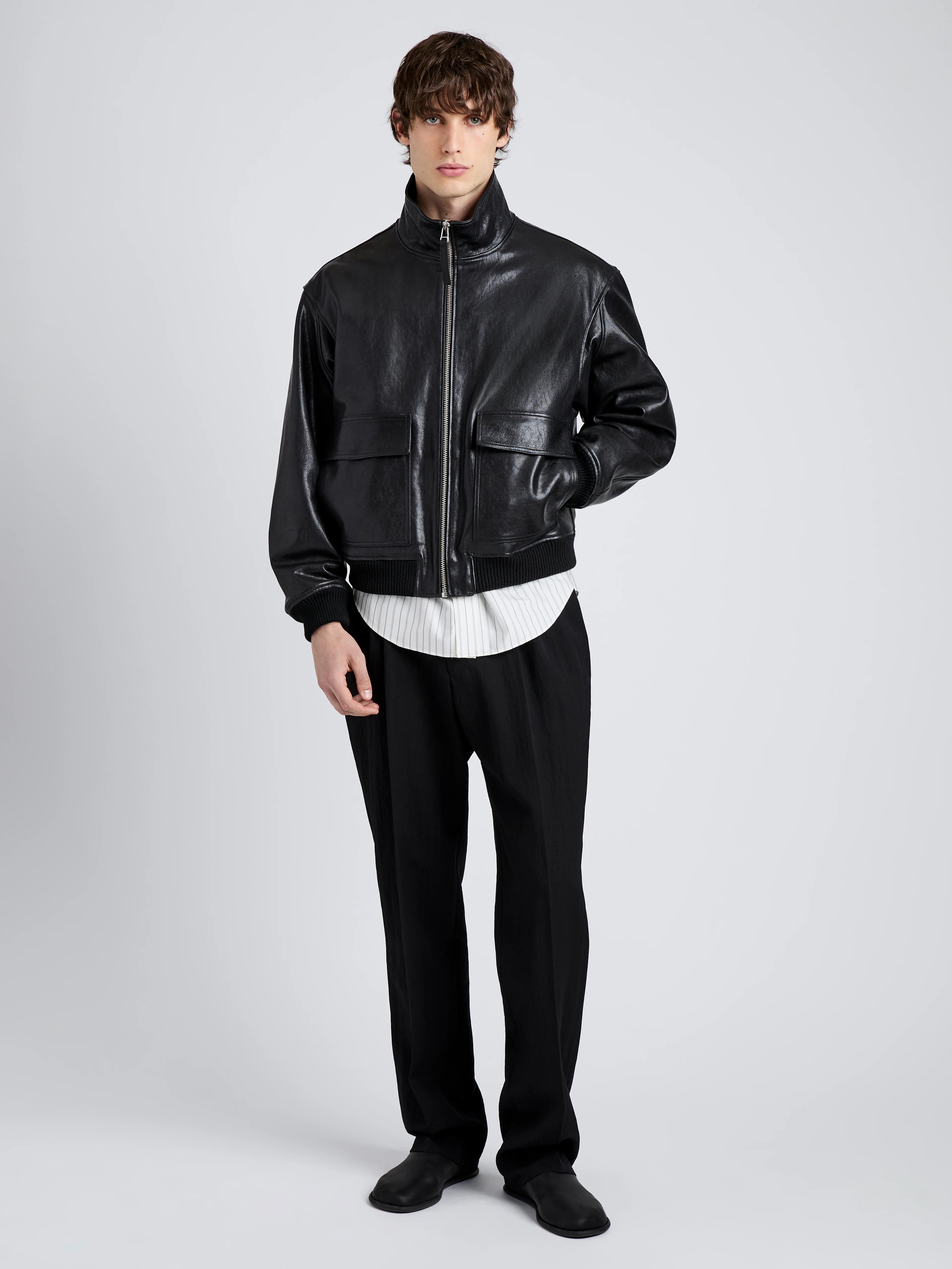 Sterling Bomber in Leather - Image 7