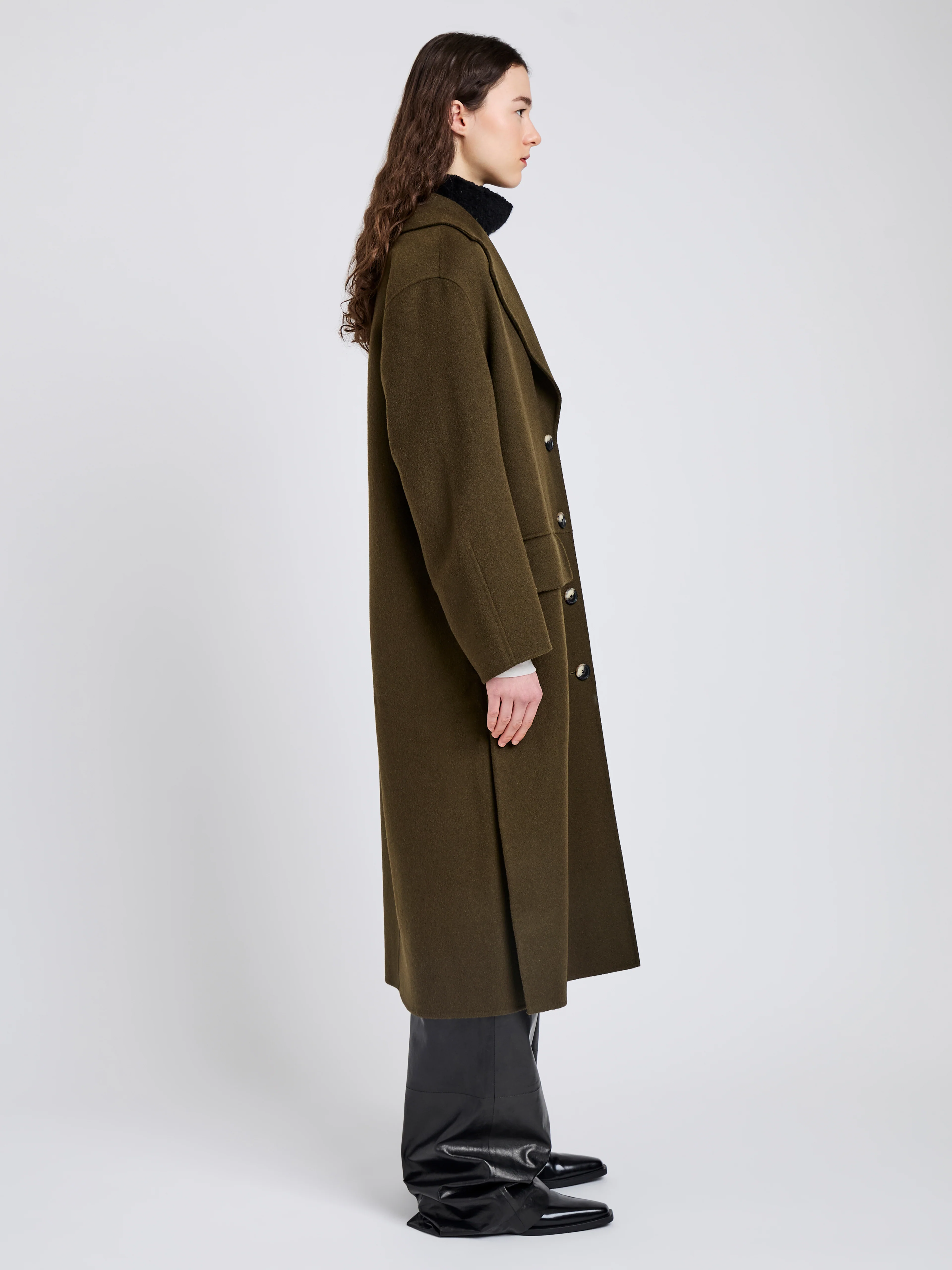 Tammy Coat in Double Face Wool - Image 3