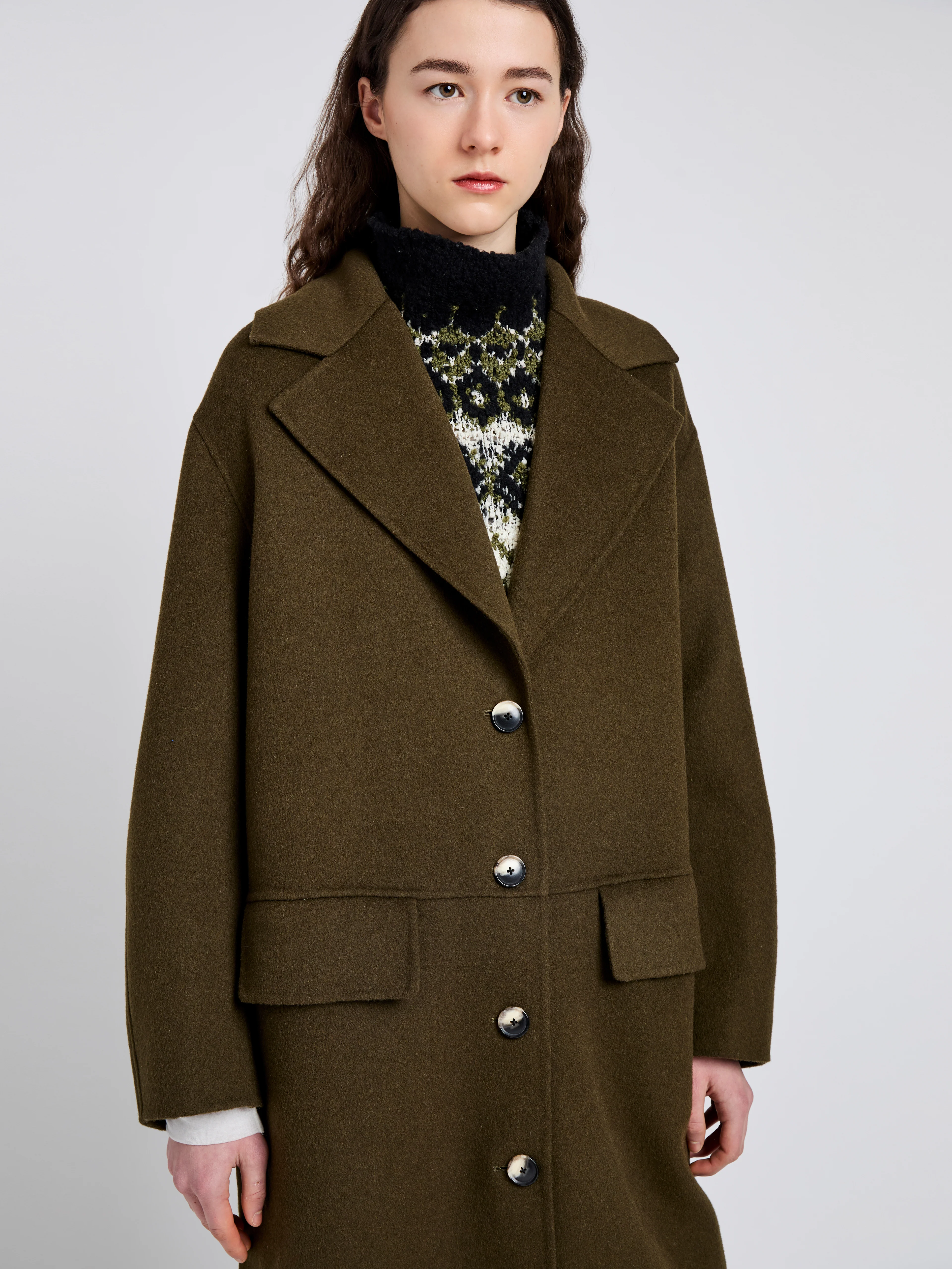 Tammy Coat in Double Face Wool - Image 5