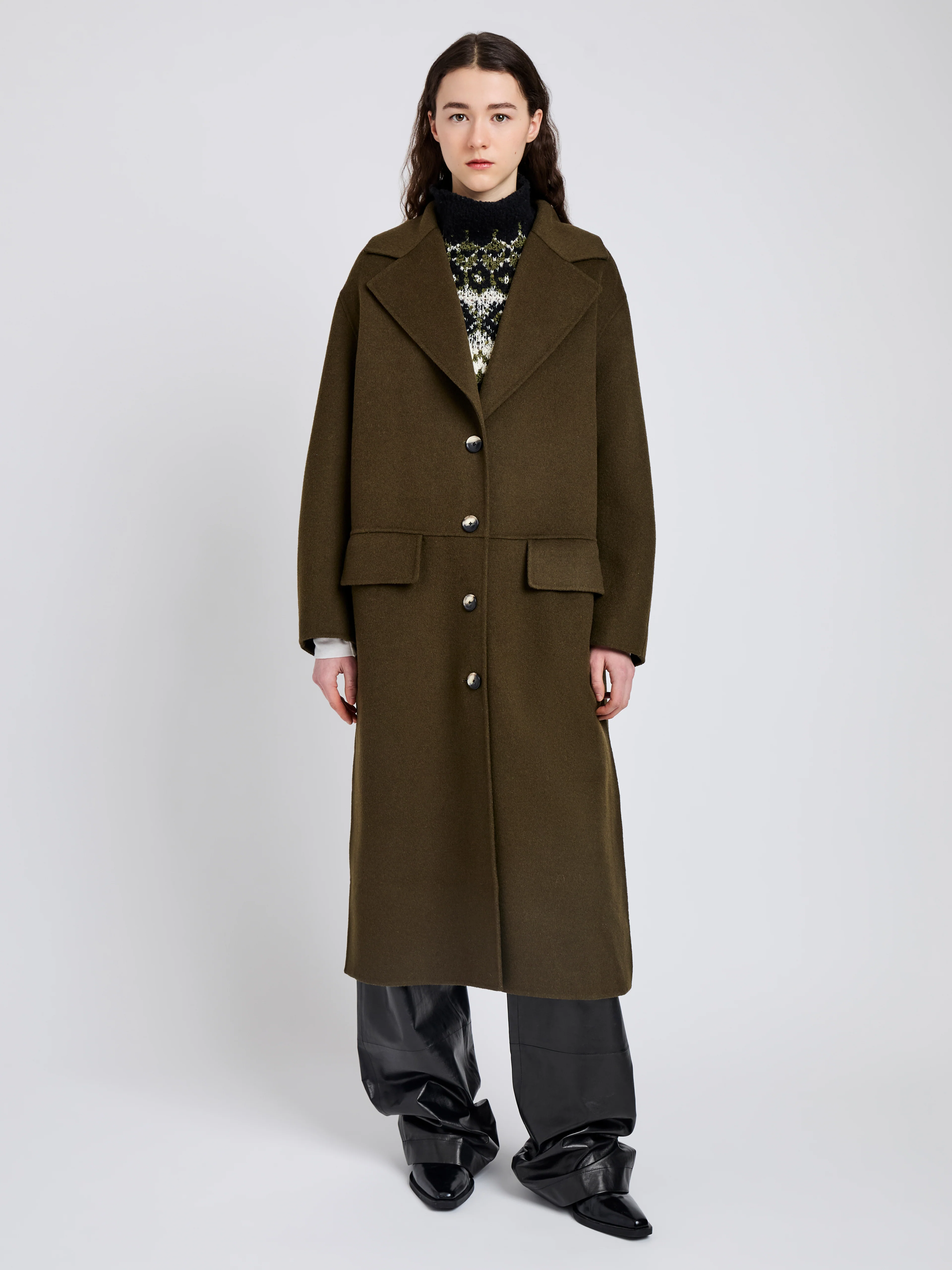 Tammy Coat in Double Face Wool - Image 6