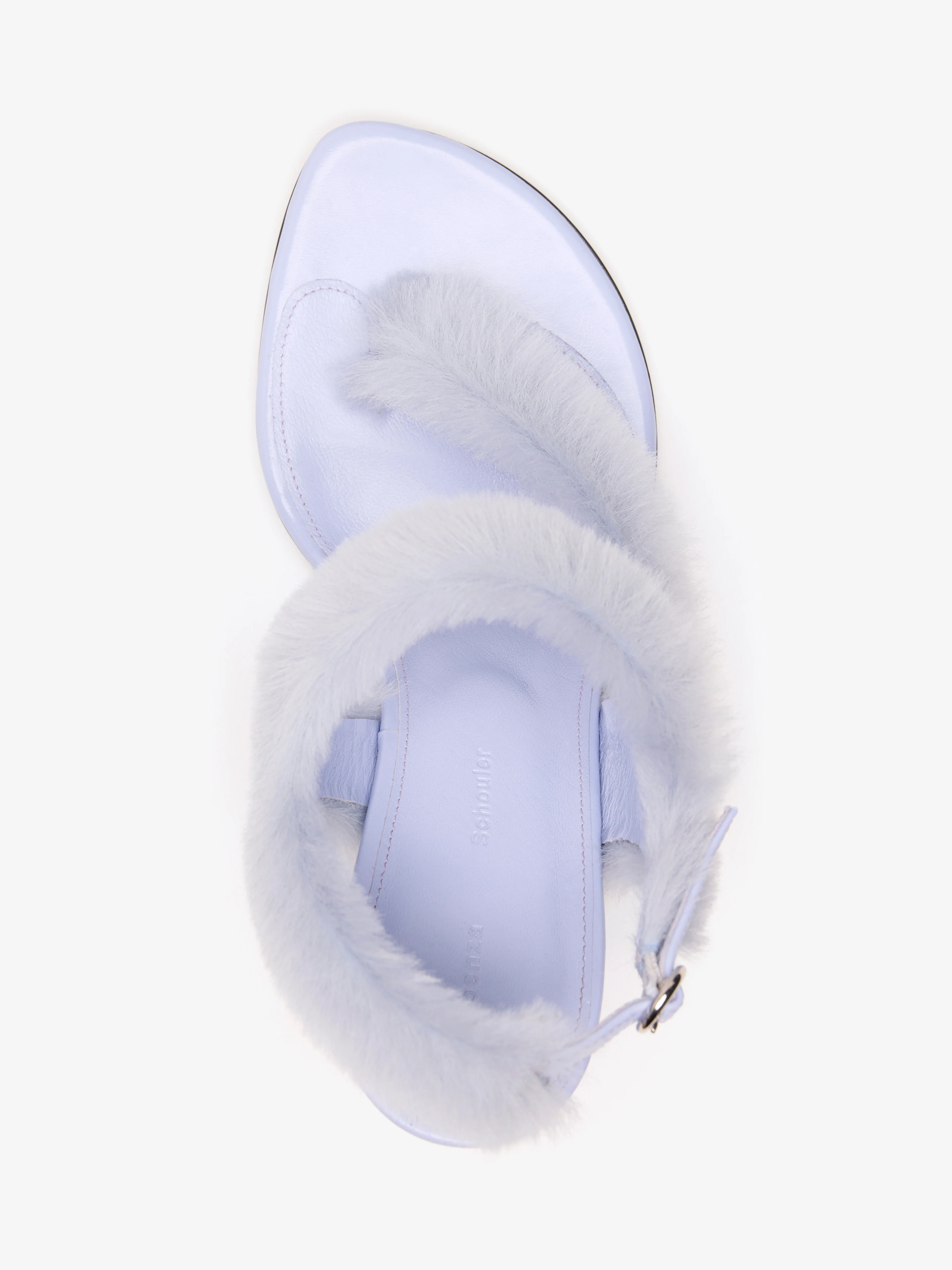 Tee Thong Sandals in Shearling - Image 3