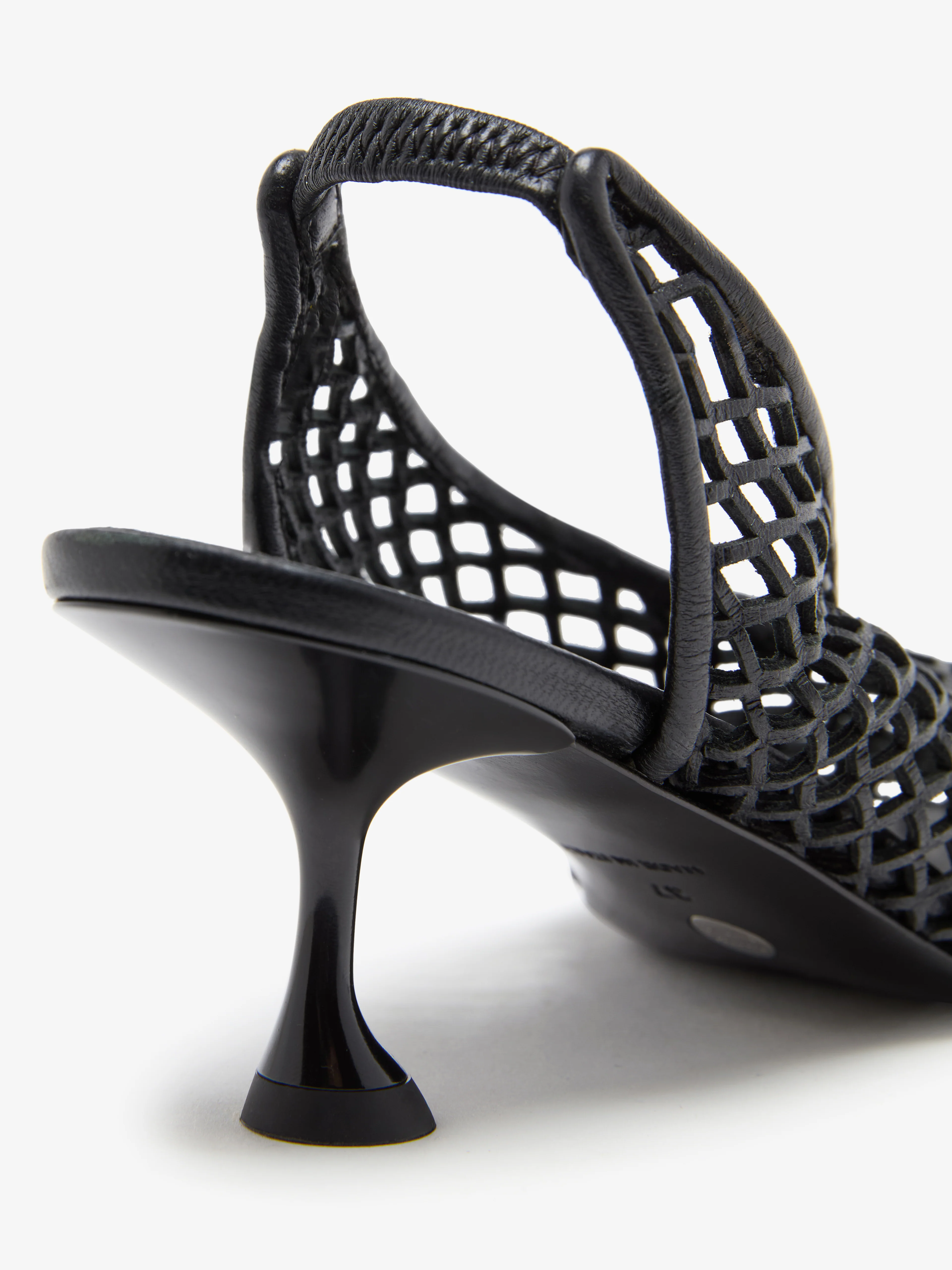 Tee Perforated Slingback Pumps - Image 3