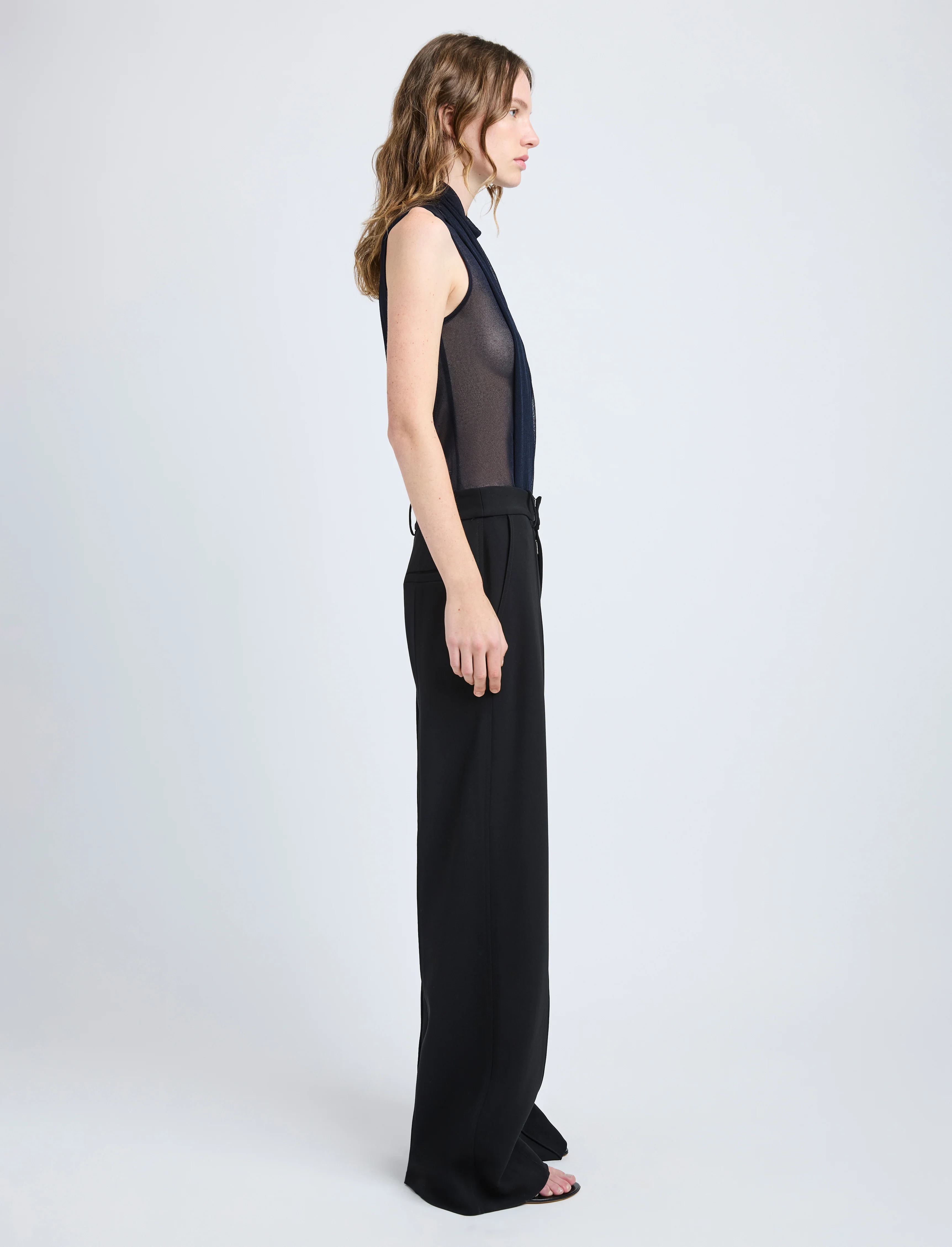 Weyes Pant in Matte Double Crepe - Image 3
