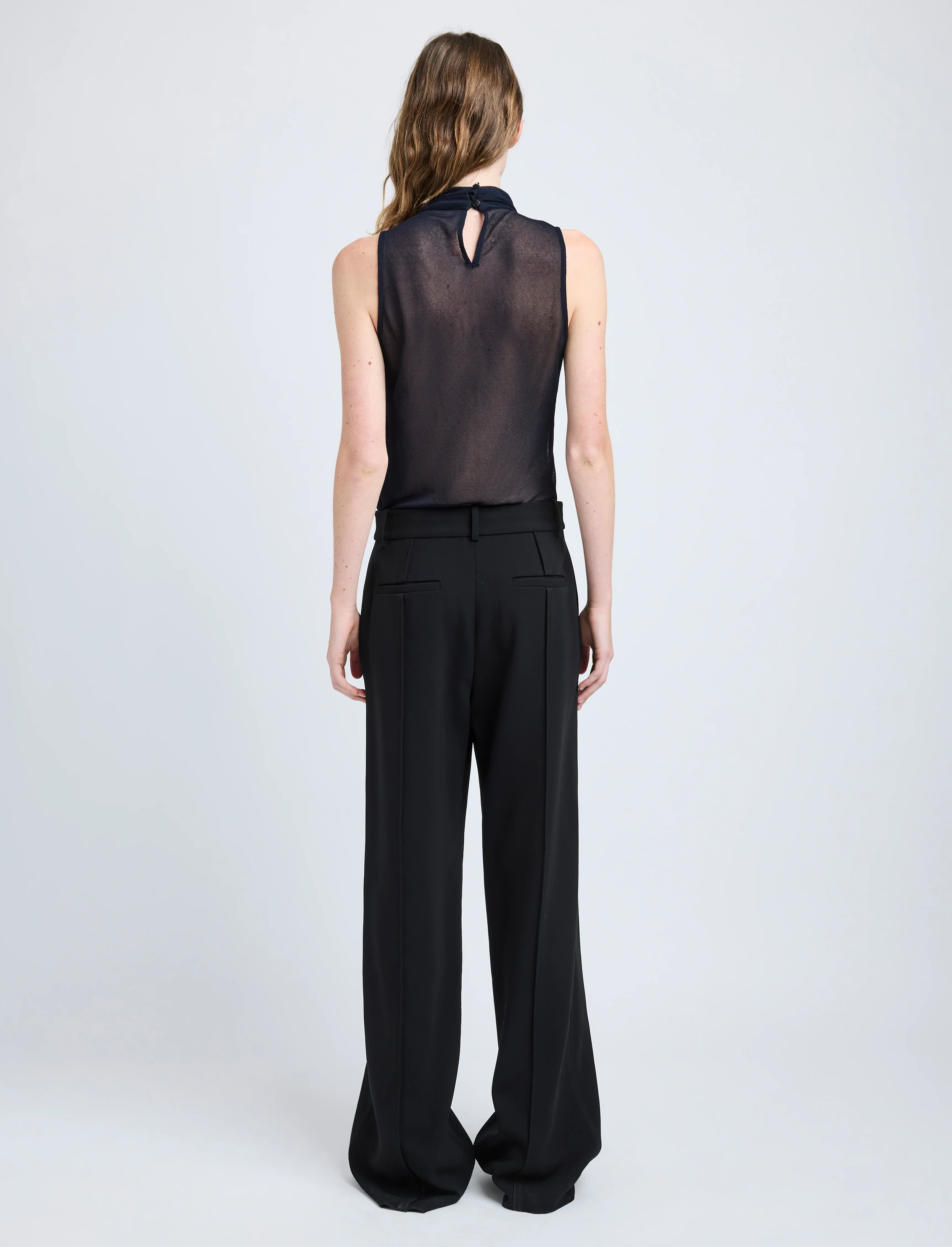 Weyes Pant in Matte Double Crepe - Image 4