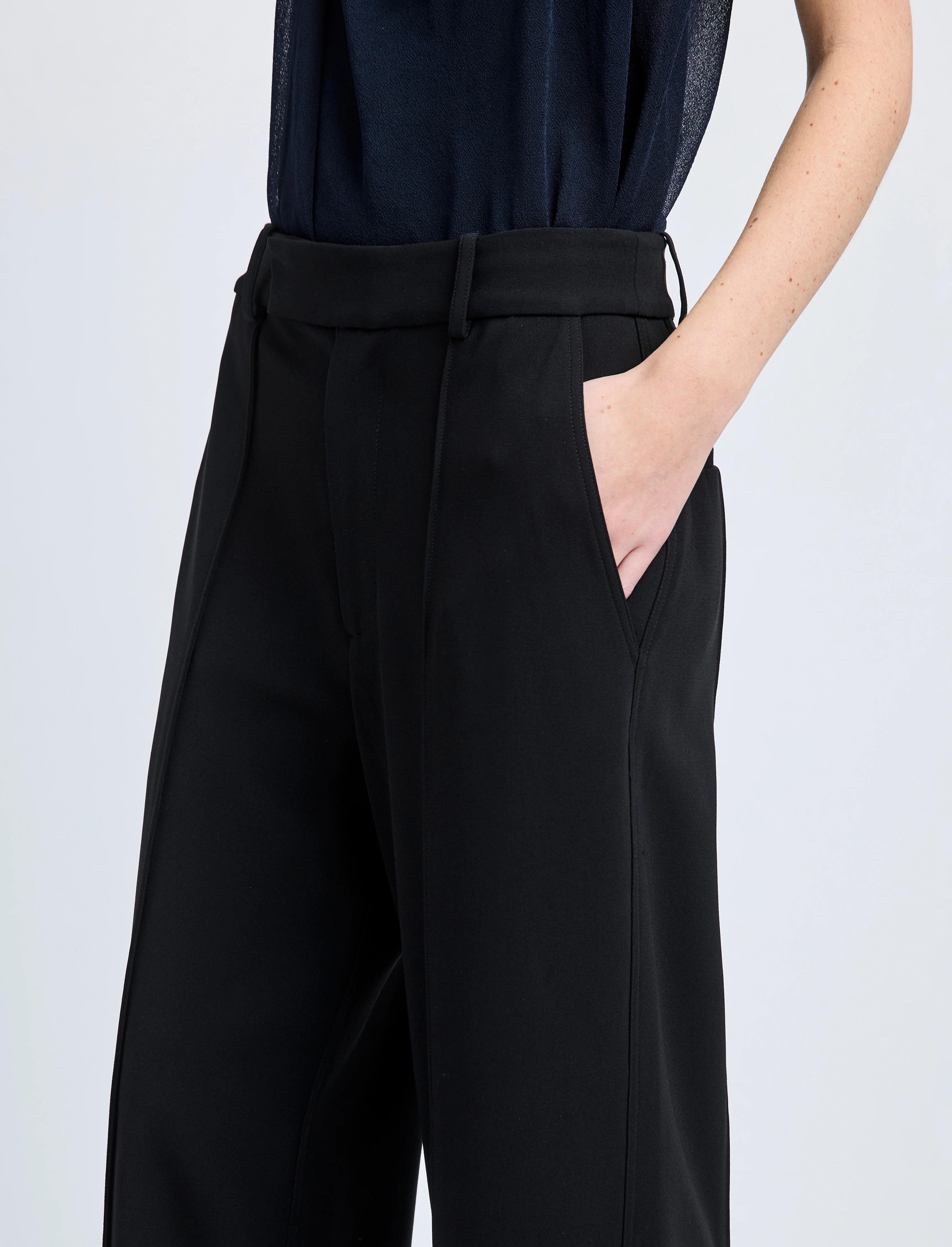 Weyes Pant in Matte Double Crepe - Image 5