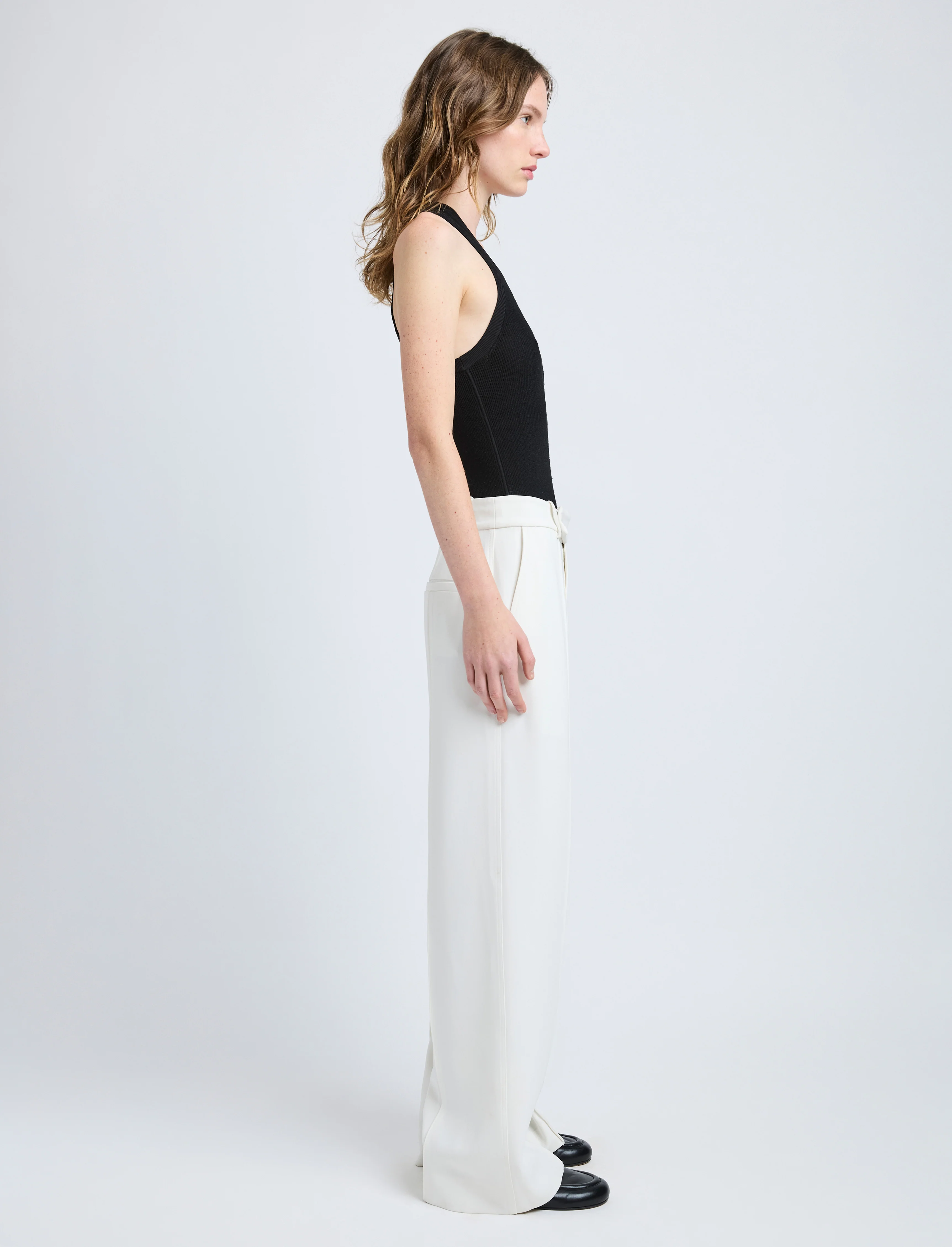 Weyes Pant in Matte Double Crepe - Image 3